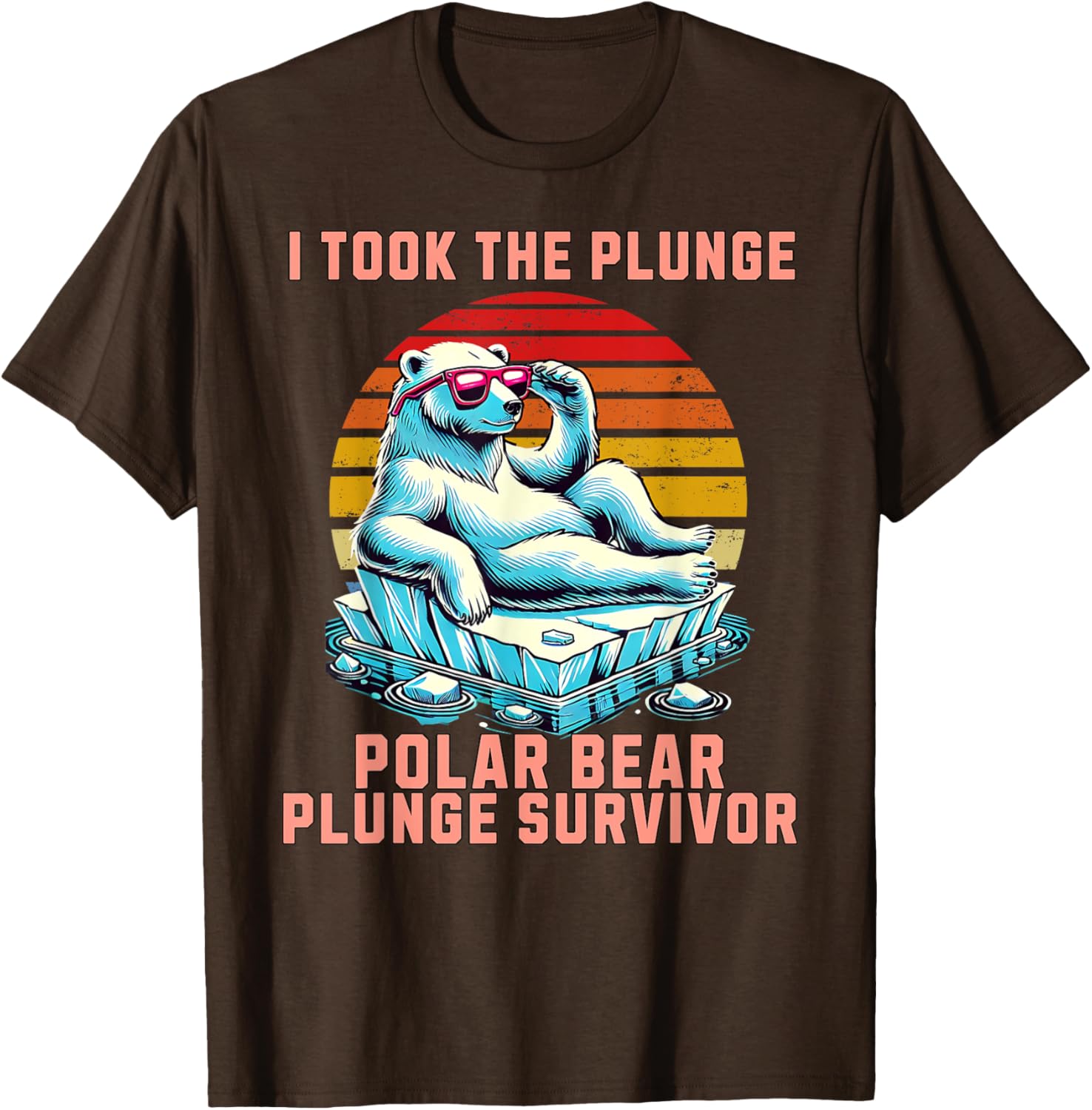 Polar Bear Plunge Survivor 2025 Fun Winter Adventure T-Shirt for Adventurers - 1