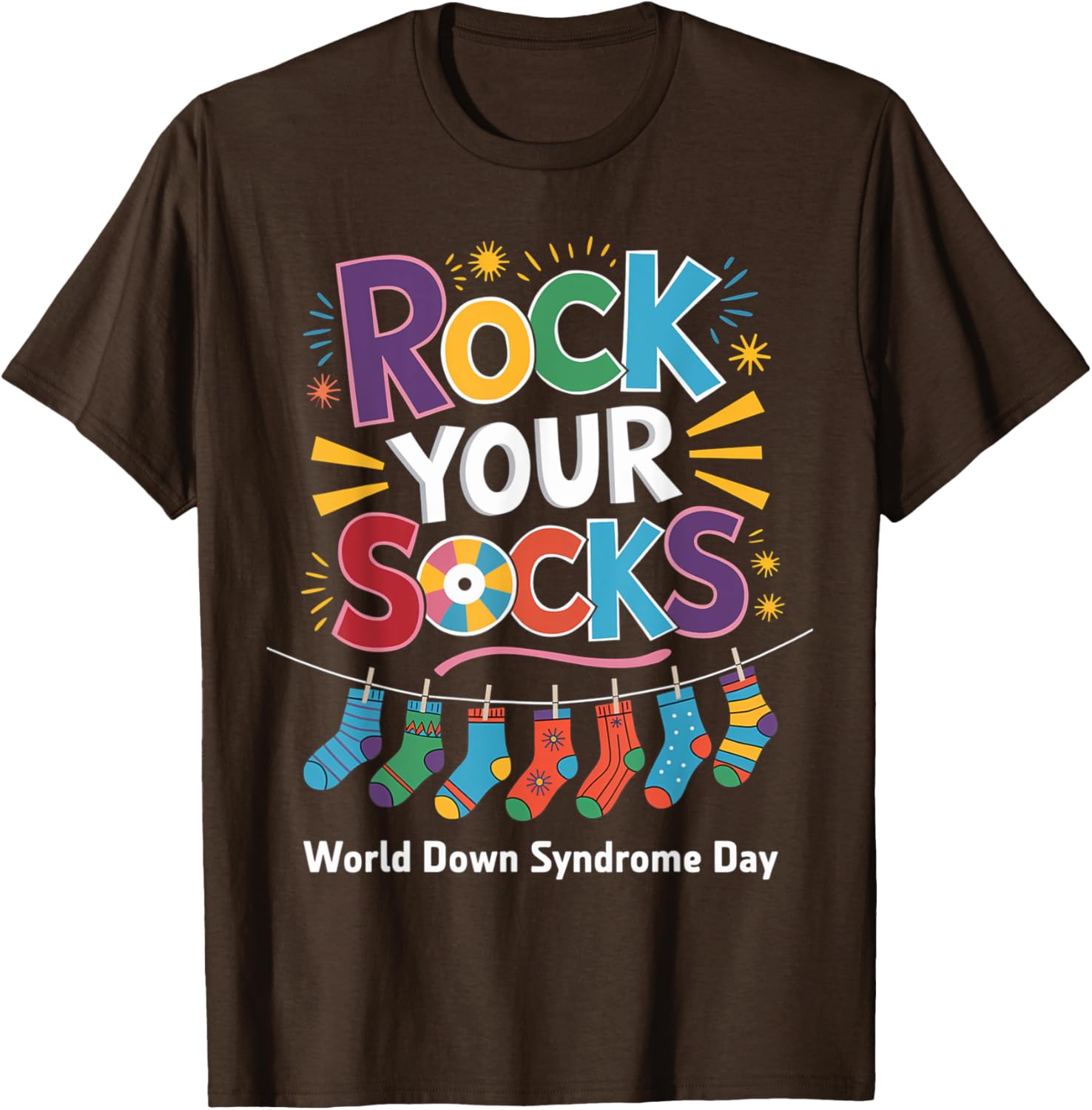 Rock Your Socks Kids T-Shirt for World Down Syndrome Awareness Day - 16