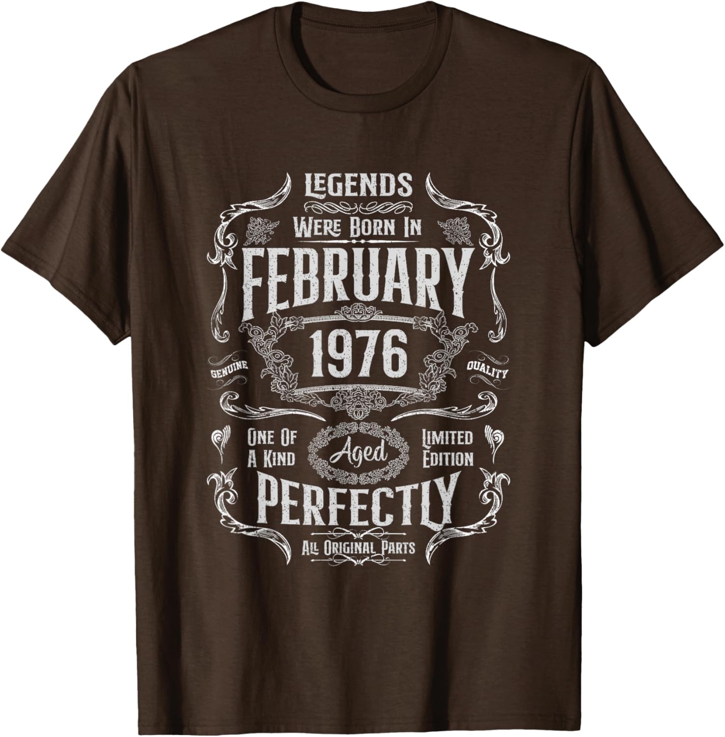 Vintage 49th Birthday T-Shirt for Legends Born in February 1976 - 9
