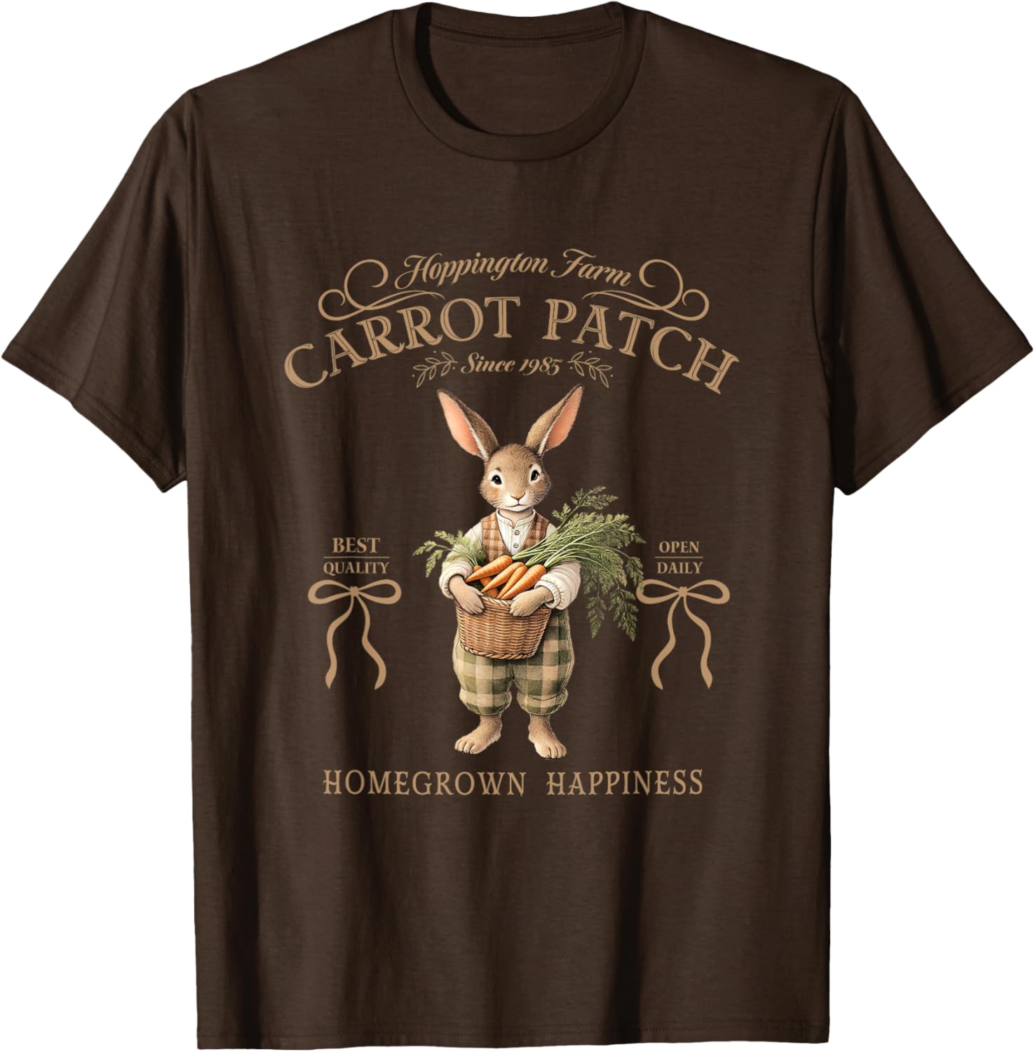Hoppington Farm Carrot Patch Happy T-Shirt for Garden Lovers - 15