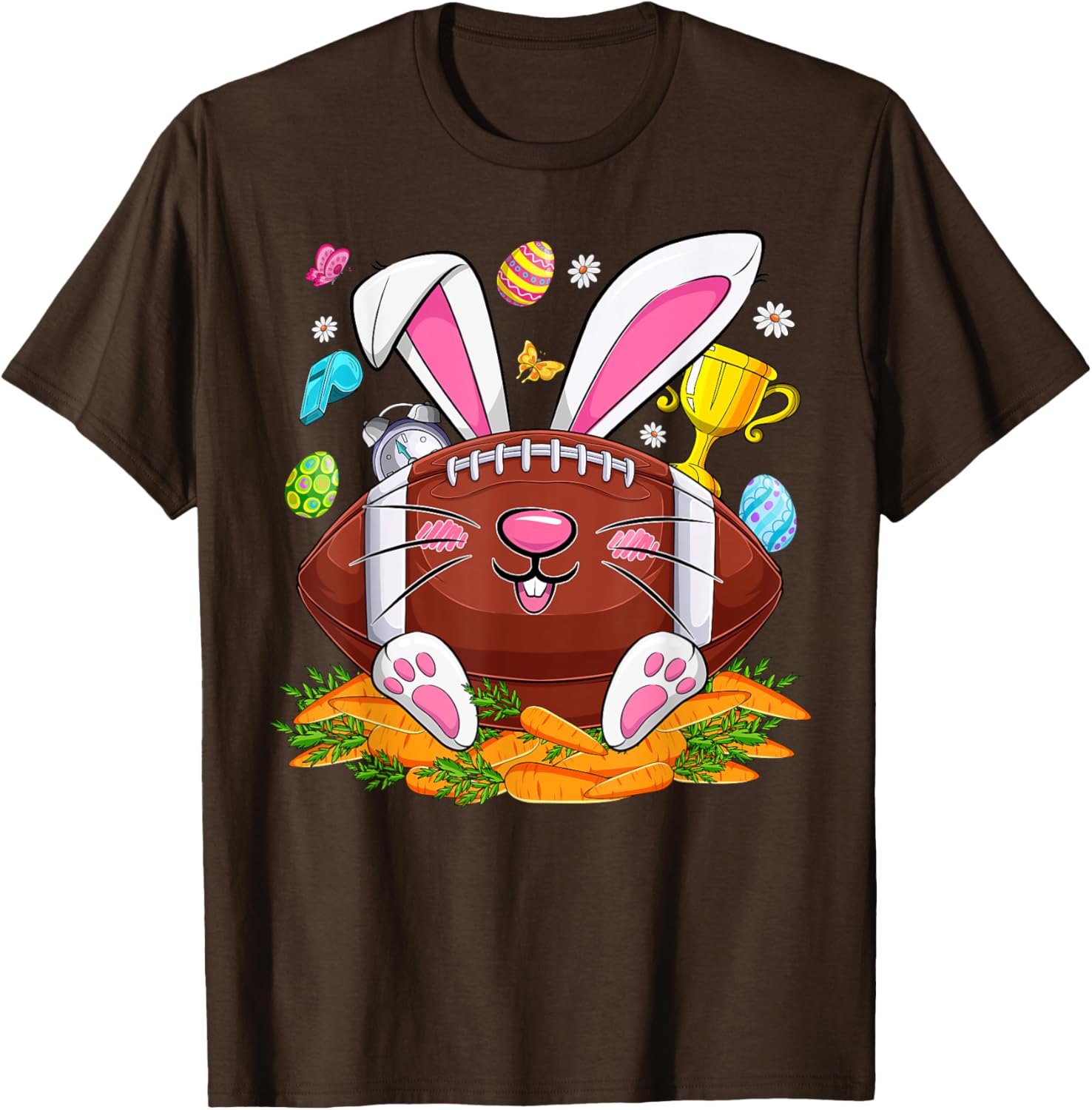 Funny Bunny Face Eggs T-Shirt for Men and Boys - Happy Easter Day Apparel - 22