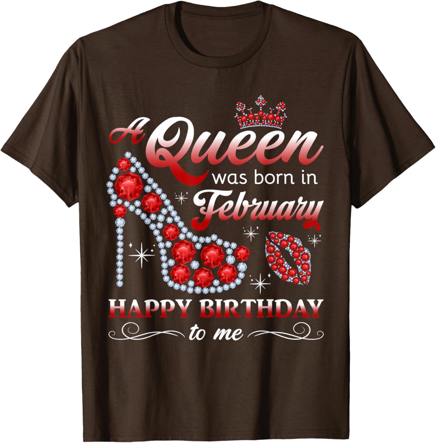 February Birthday Queen T-Shirt for Women and Girls - Celebrate in Style - 2