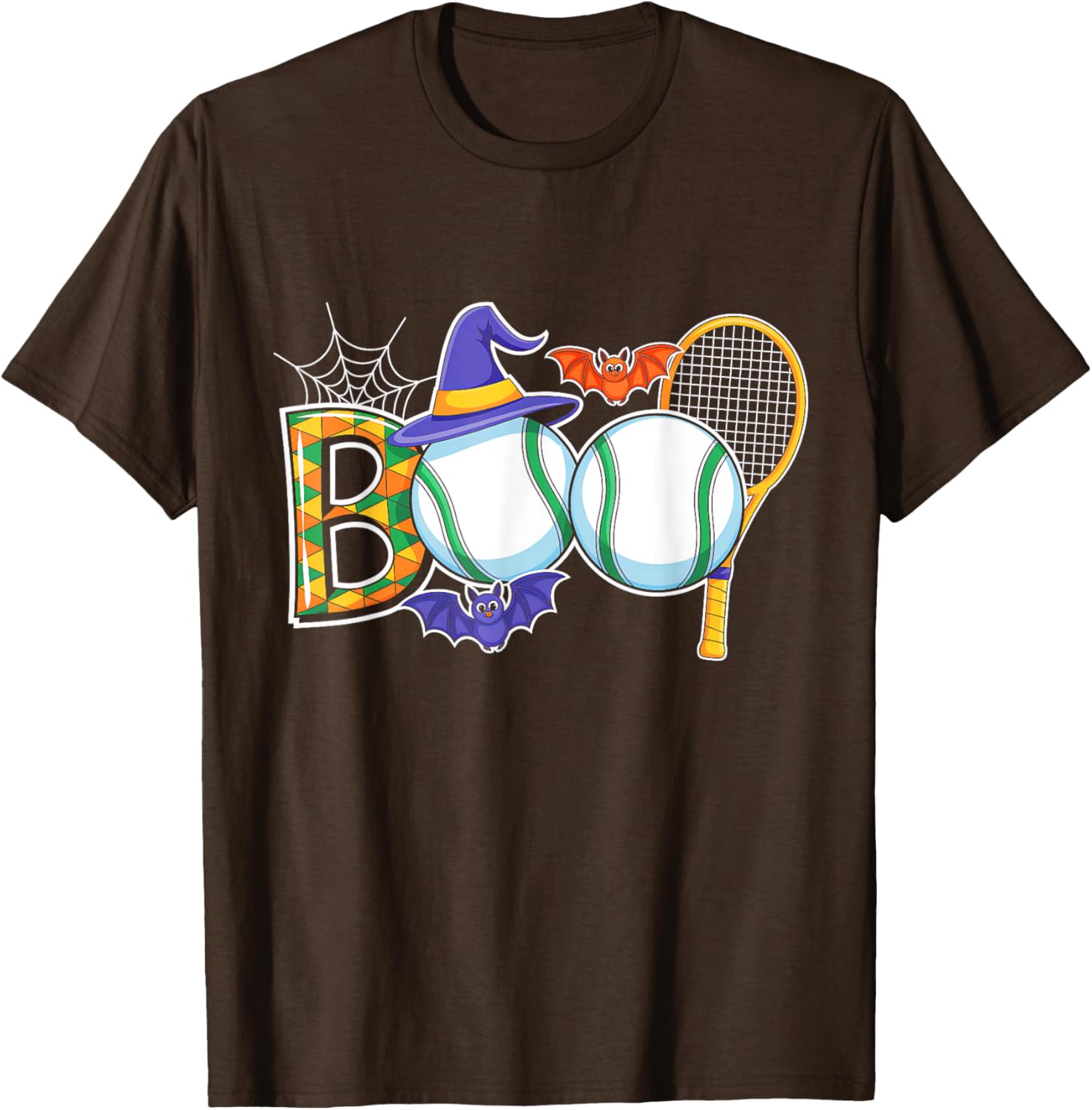 Creepy Pumpkin Tennis Lover T-Shirt for Halloween Fun and Sports Spirit - 13
