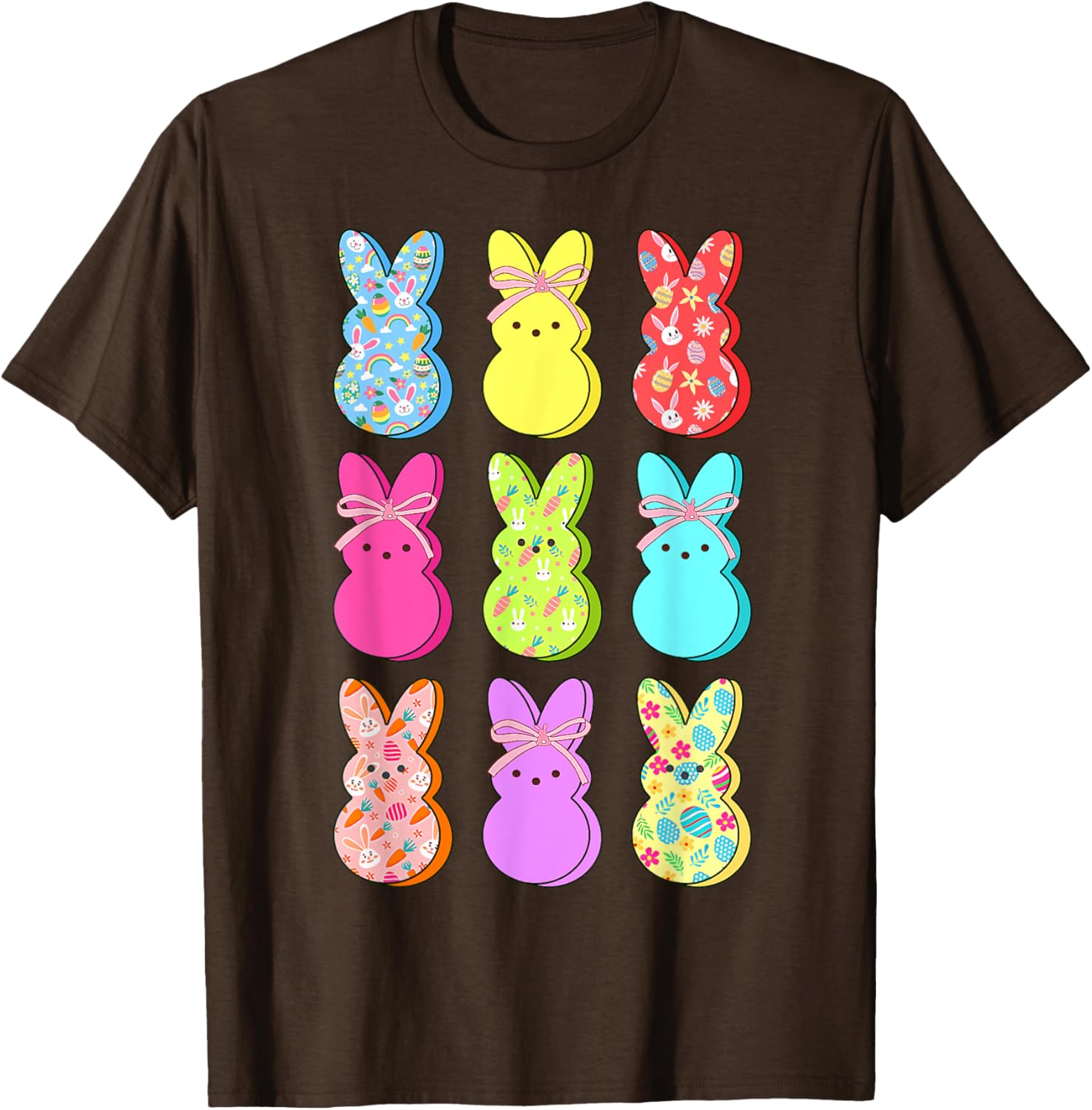 Easter Bunny Floral Bow T-Shirt for Rabbit Lovers - Perfect for Girls and Women - 16