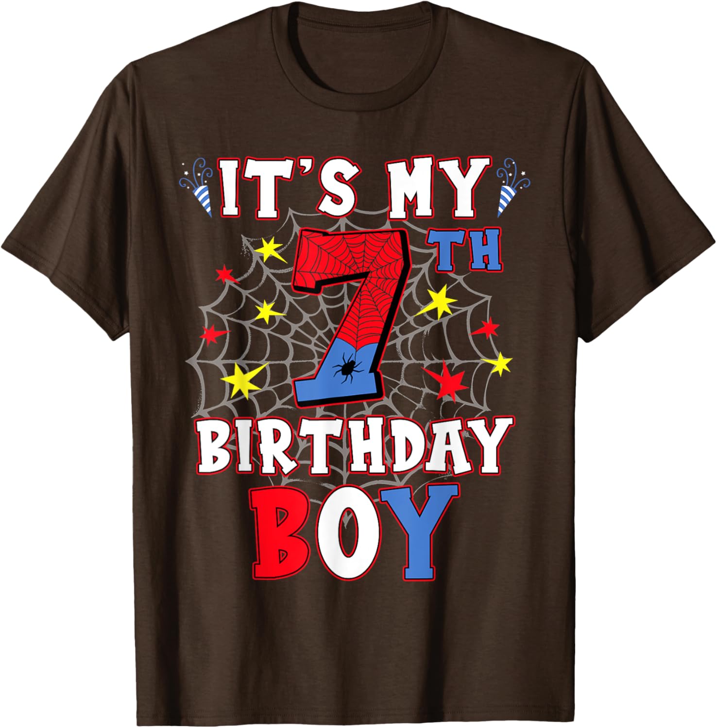 Funny It's My 7th Birthday T-Shirt for Boys and Teens Fun Celebration - 18