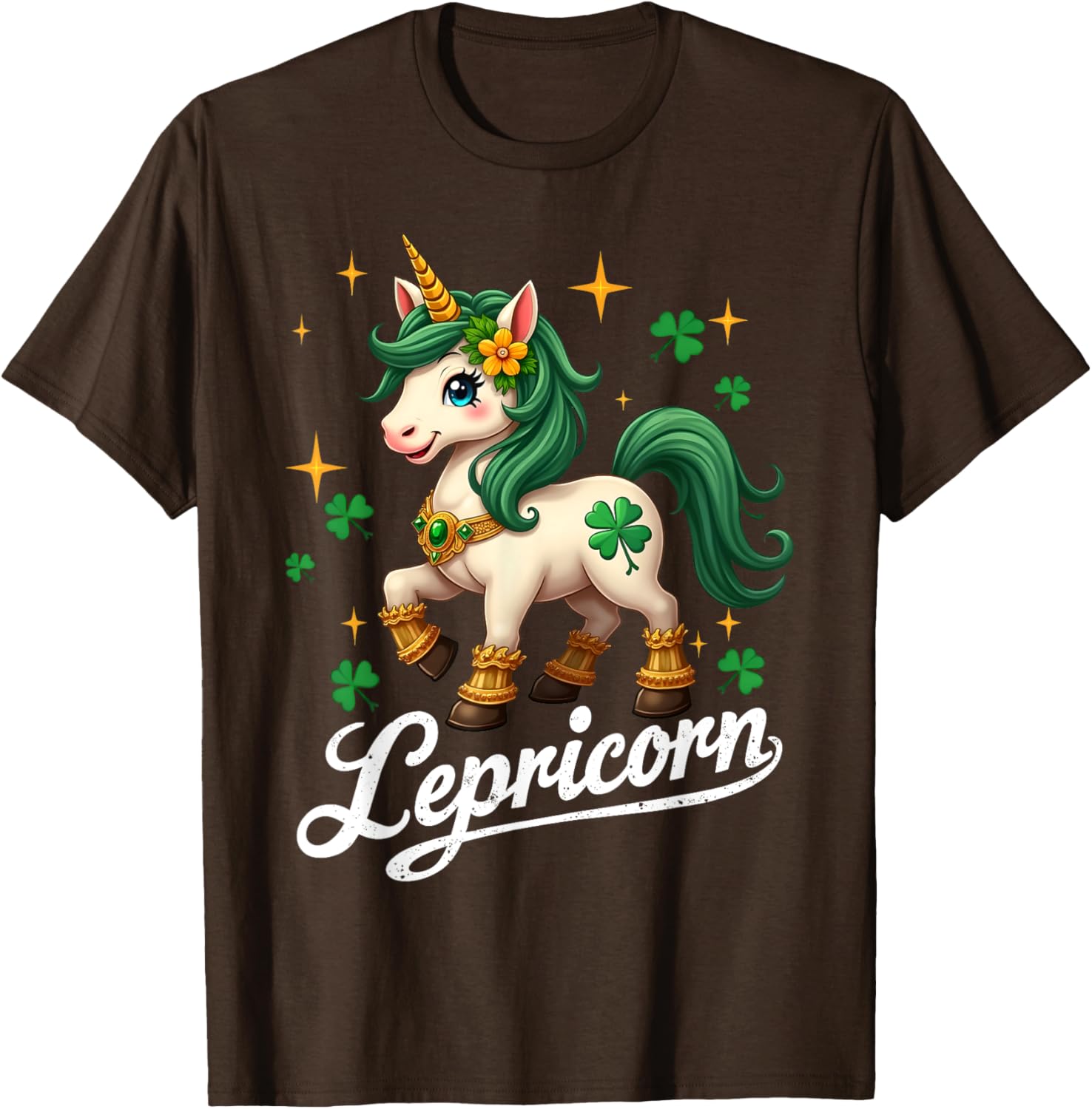 Cute St Patricks Day Unicorn T-Shirt for Girls - St Patty's Style - 3