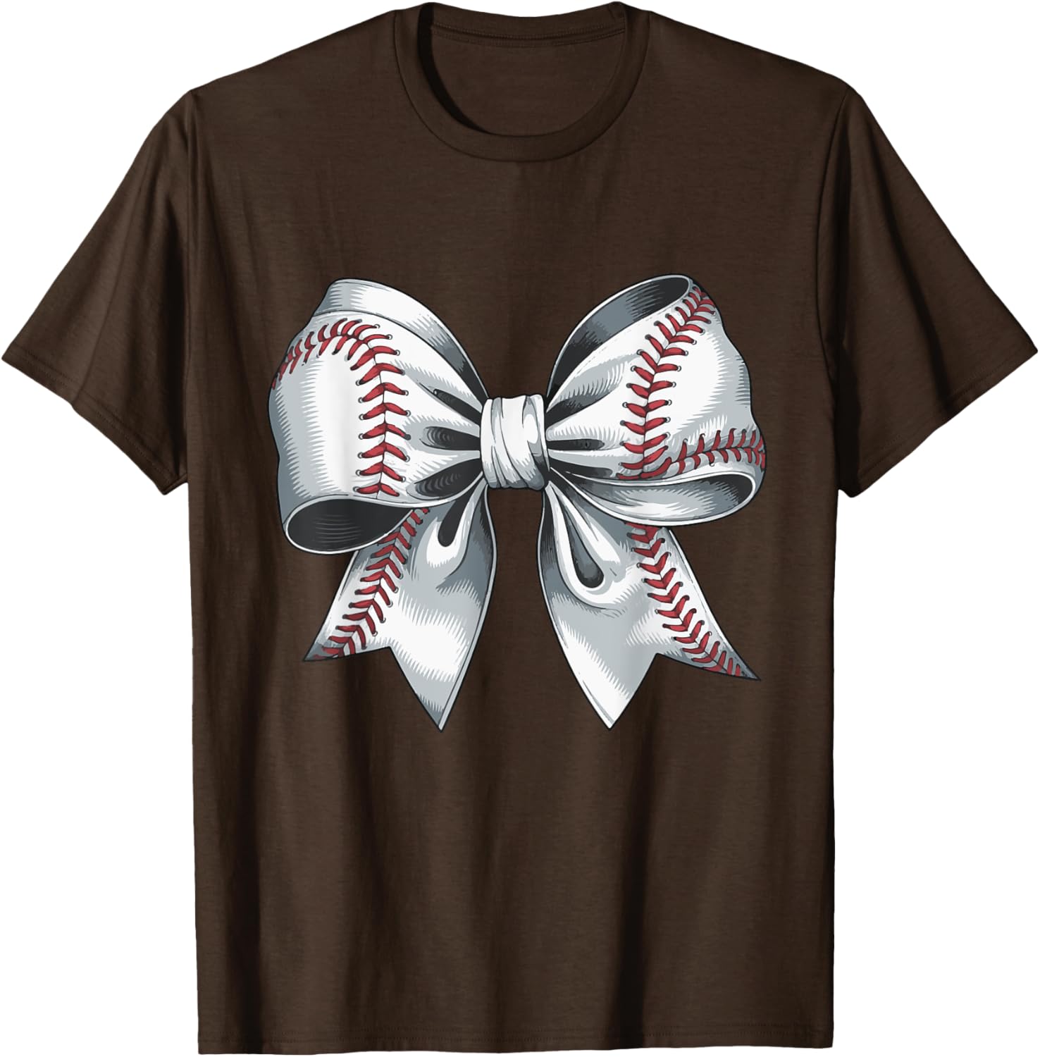Cute Baseball Bow T-Shirt for Moms - Perfect Gift for Baseball Moms - 6