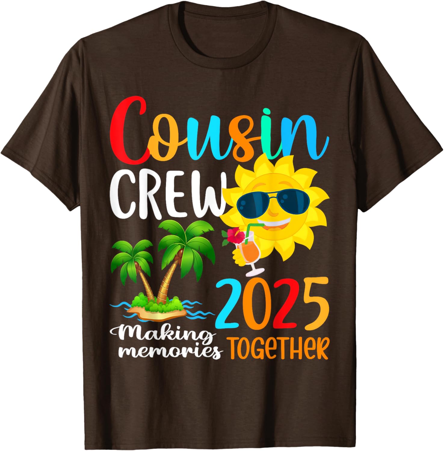 Cousin Crew 2025 Summer Beach Family Matching T-Shirt for Fun Vacations - 11