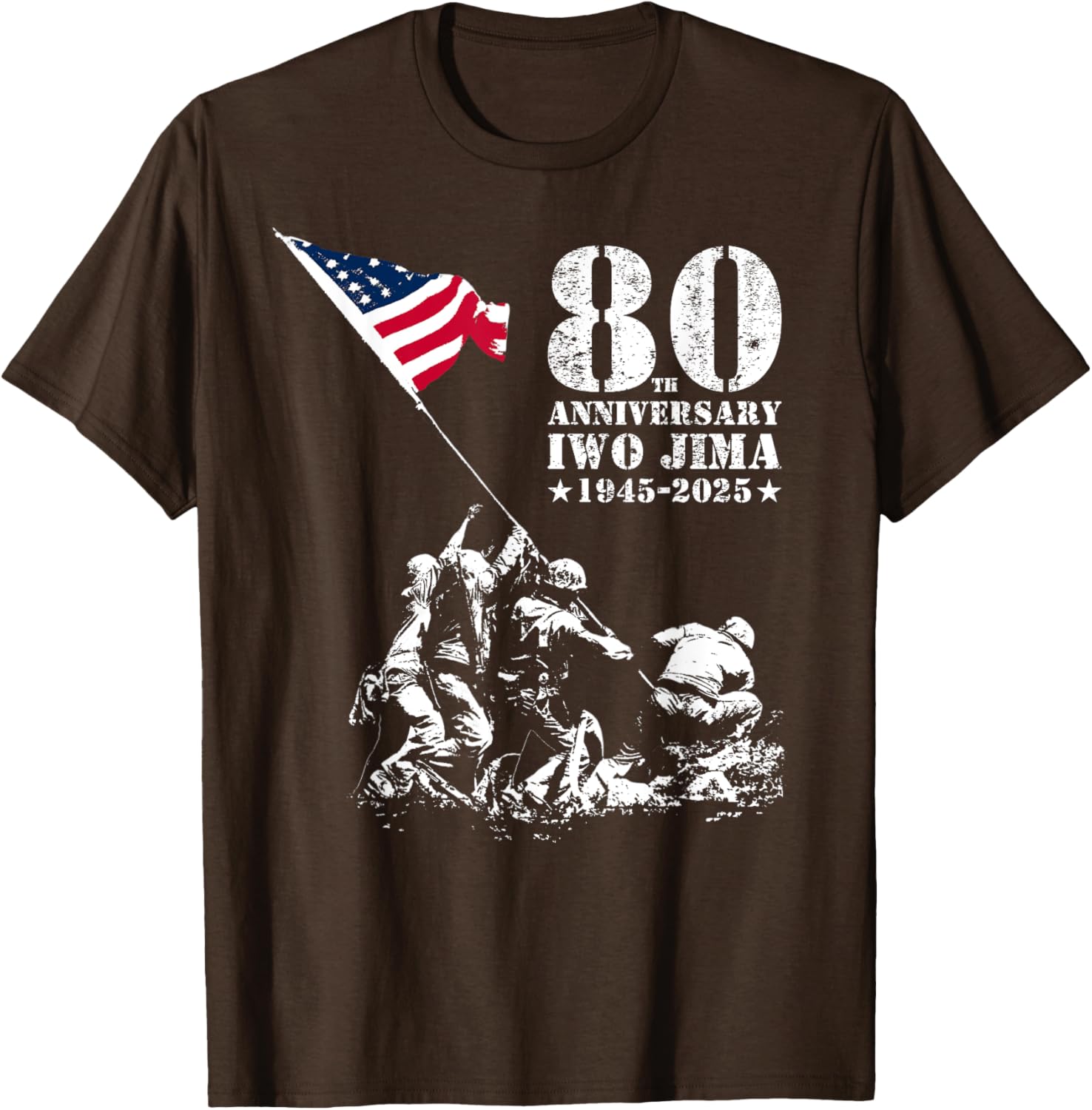 80th Anniversary Iwo Jima WWII Veterans T-Shirt for Honor and Remembrance - 6