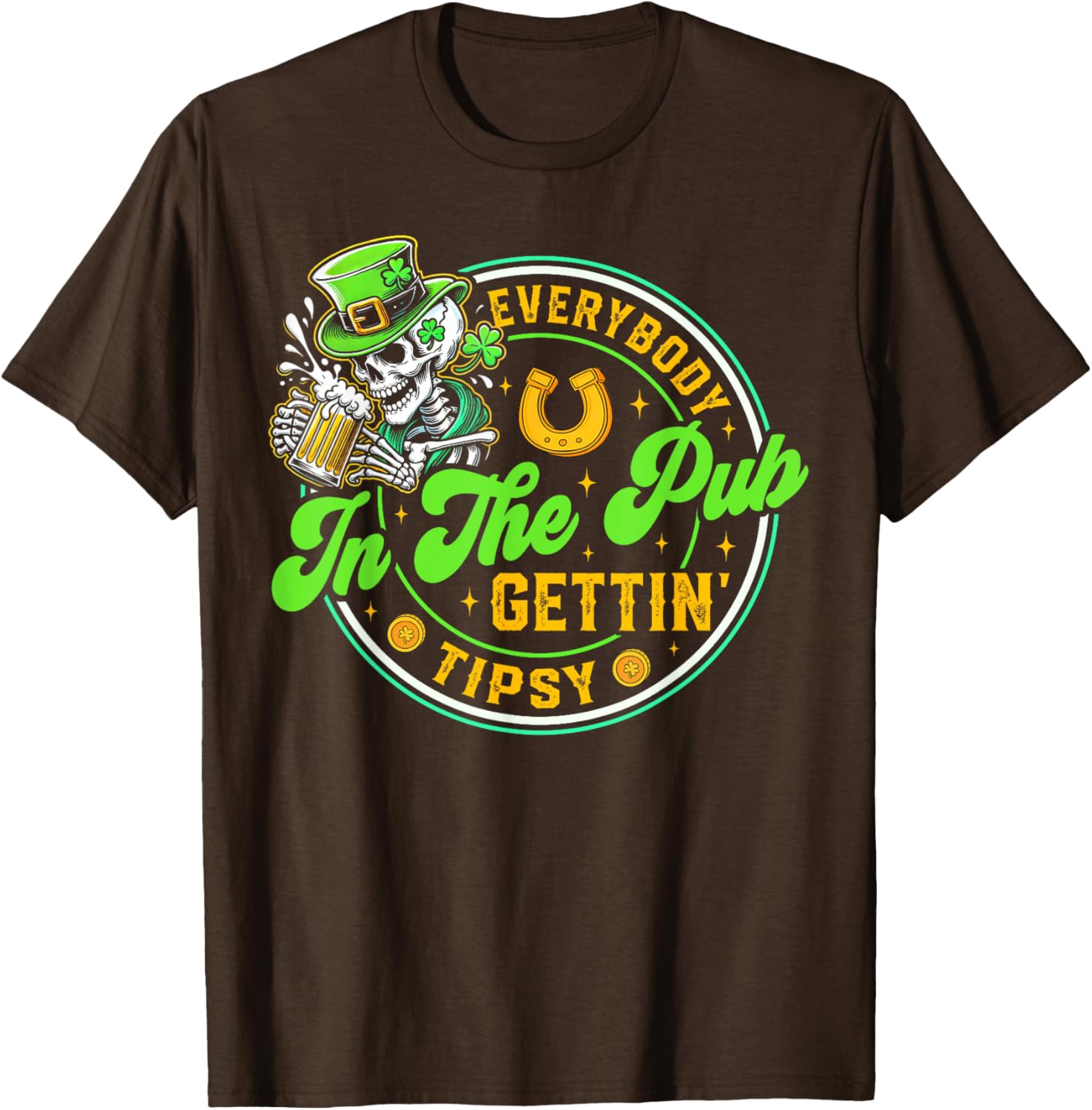 Tipsy in the Pub St Patricks Day T-Shirt for Men and Women - 13