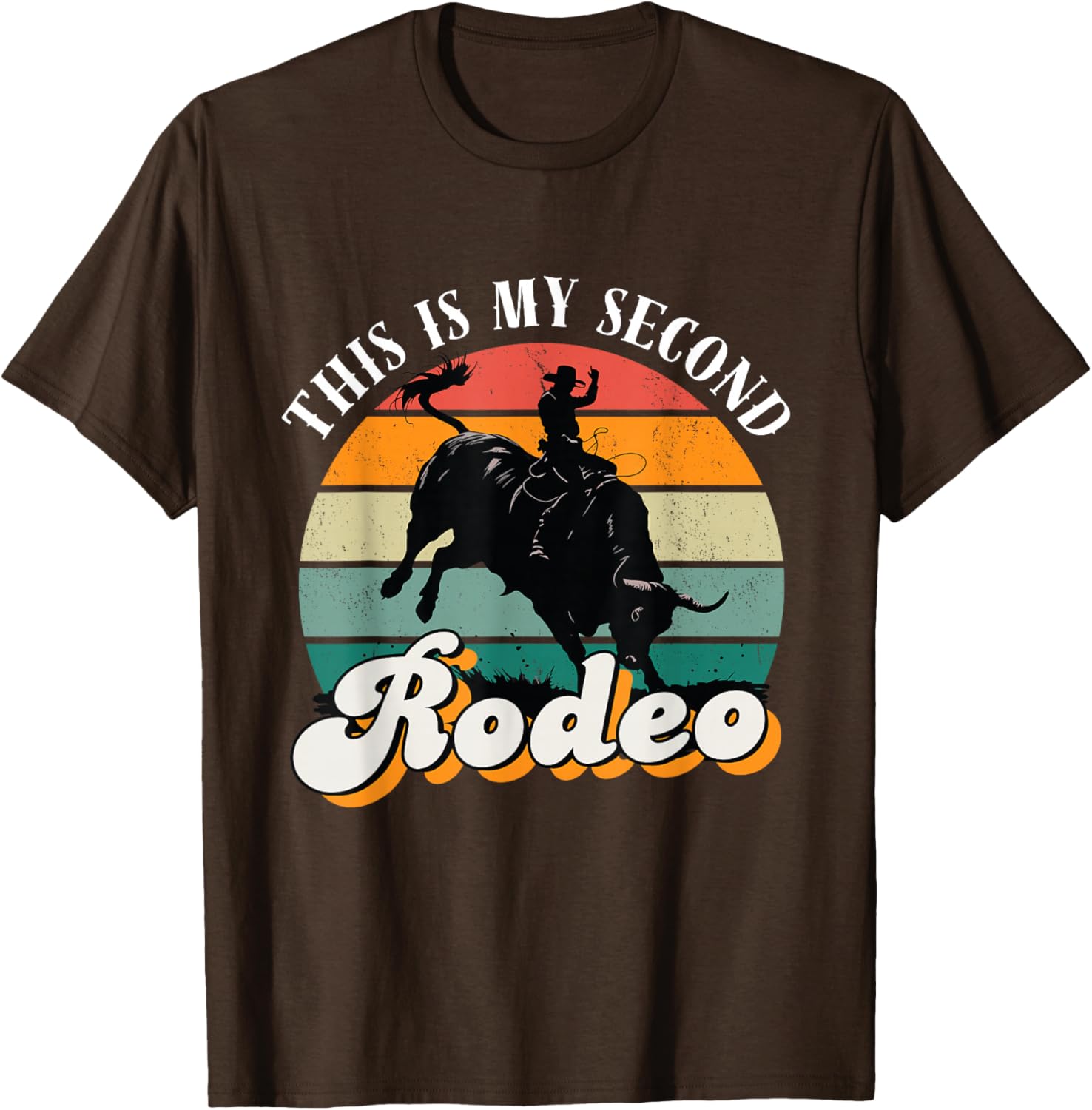 Vintage Cowboy Retro T-Shirt - This Is My Second Rodeo Funny Tee - 18