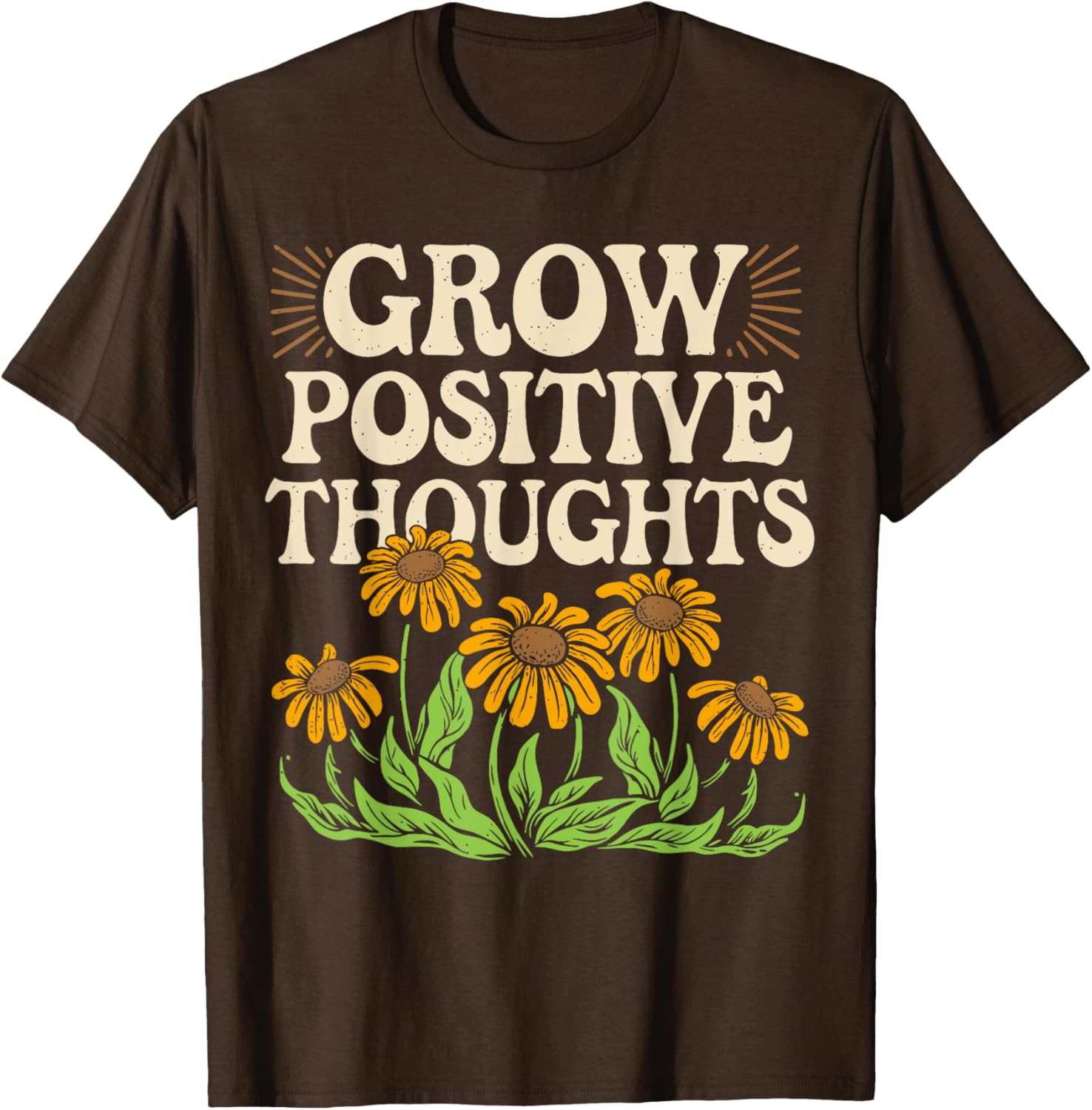 Grow Positive Thoughts T-Shirt for Mental Health Awareness and Style - 18