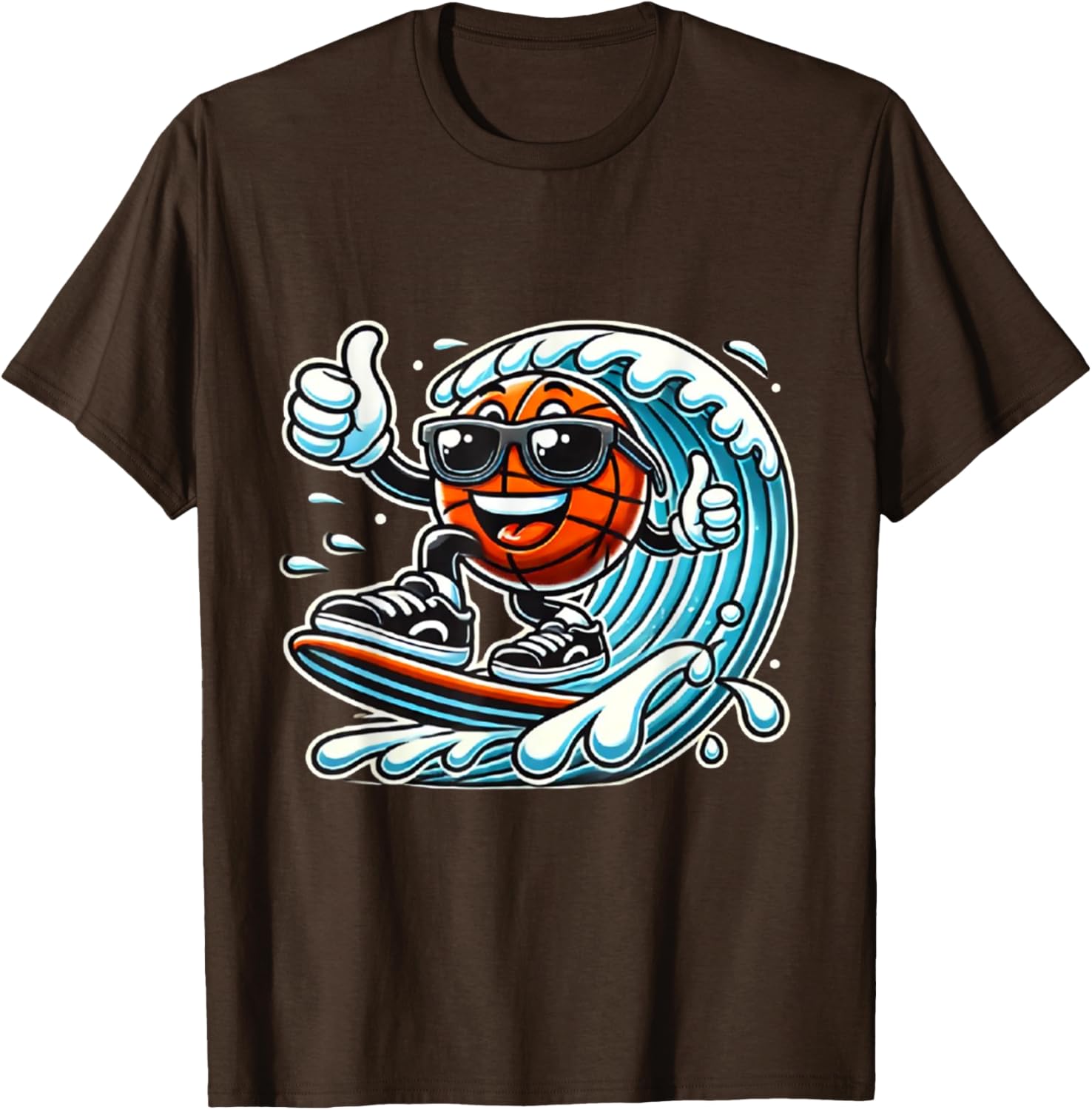 Funny Basketball Surfing T-Shirt for Sports Lovers and Fun Seekers - 2