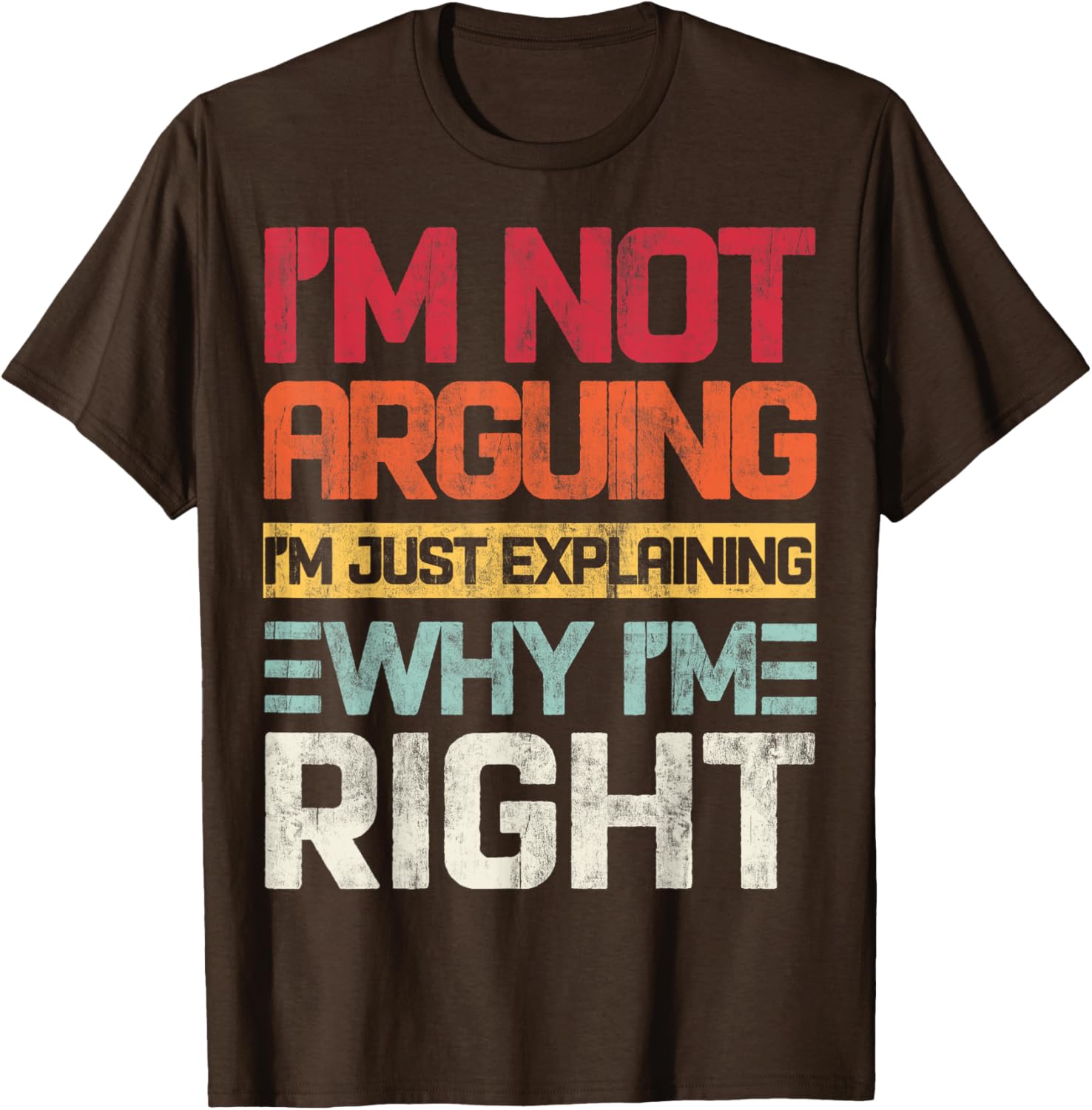 I'm Not Arguing I'm Just Explaining Retro T-Shirt for Fun Conversations - 2