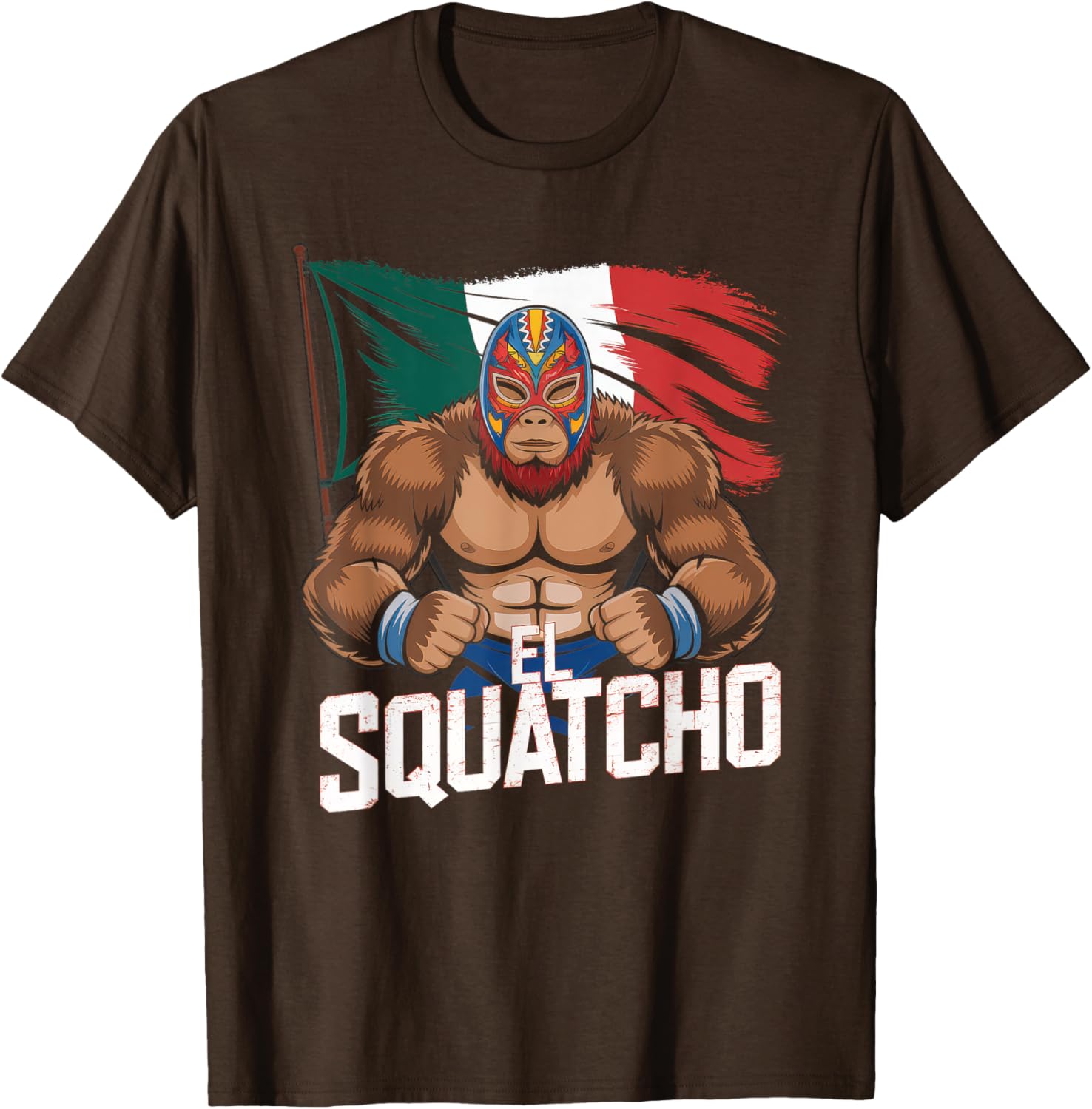 El Squatcho Bigfoot T-Shirt for Men and Women - Fun Sasquatch Design - 27
