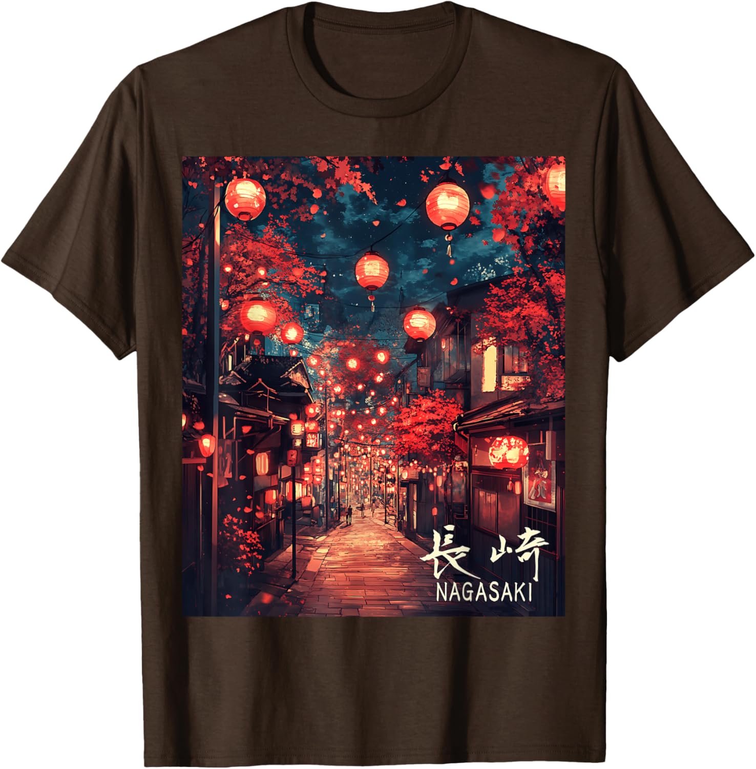Japan Village Nagasaki Lantern Festival Streetwear T-Shirt for Unique Style - 6