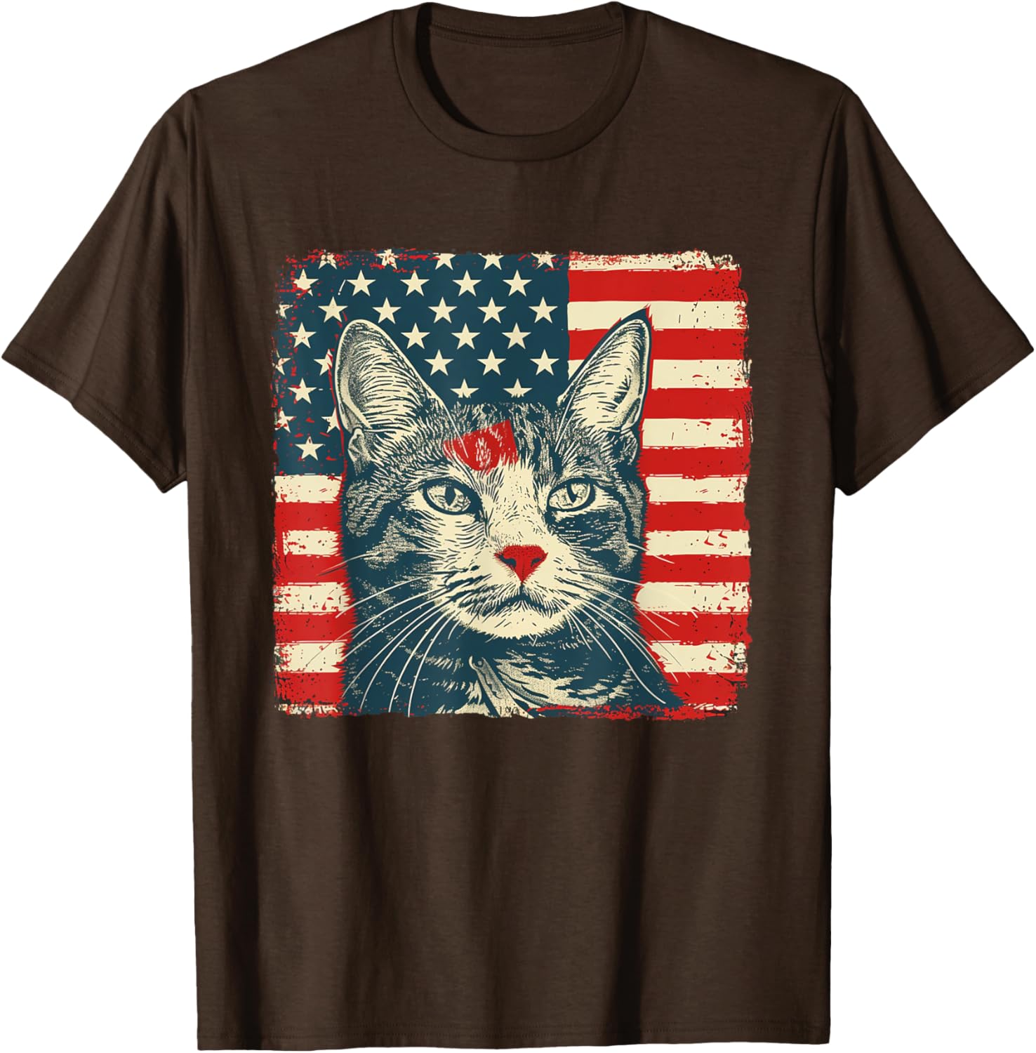 Patriotic Cat Shirt for Fourth of July Celebrations - Unisex T-Shirt - 10