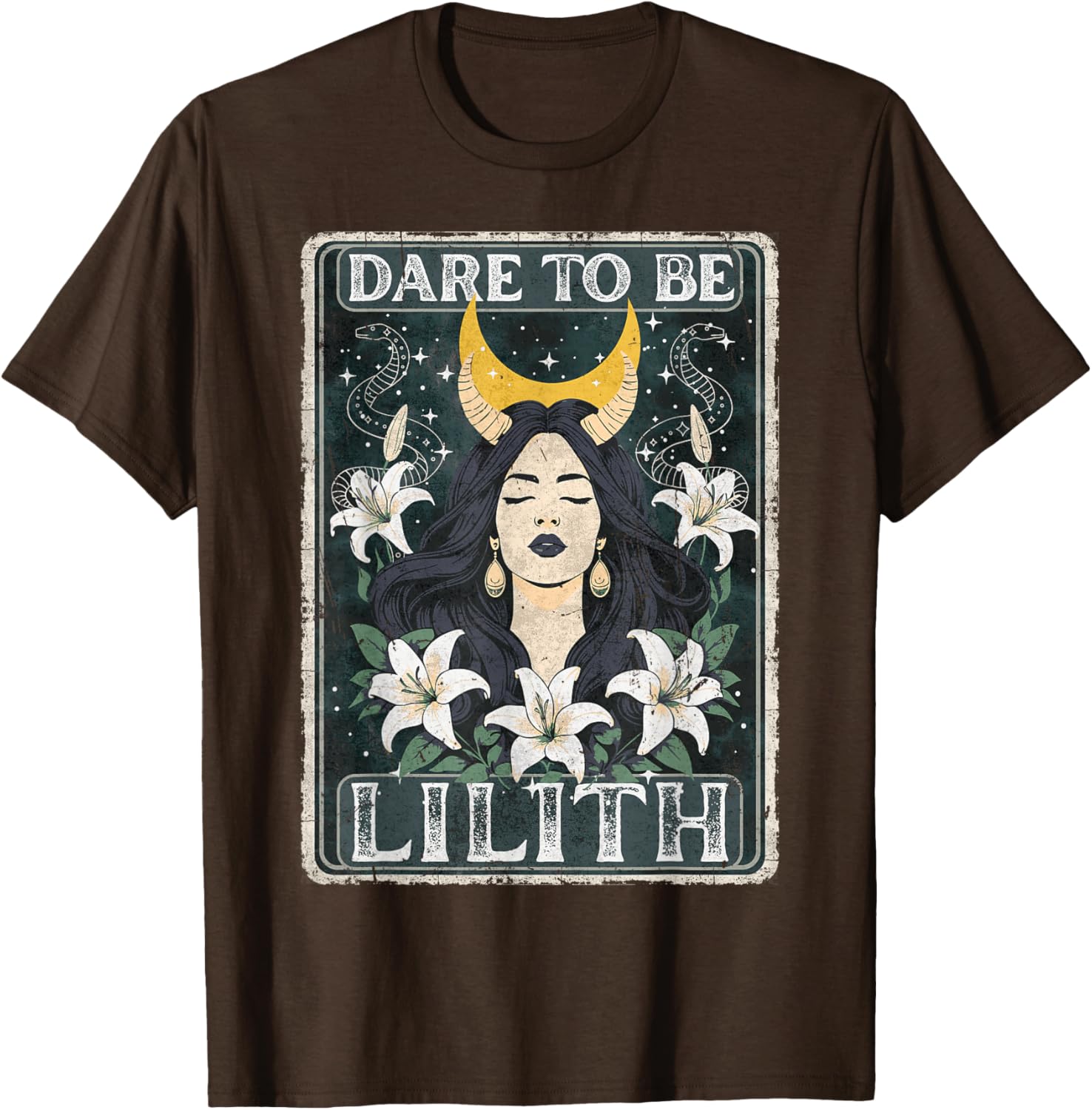 Lilith Tarot Card Goddess T-Shirt for Pagan Witches and Tarot Lovers - 2