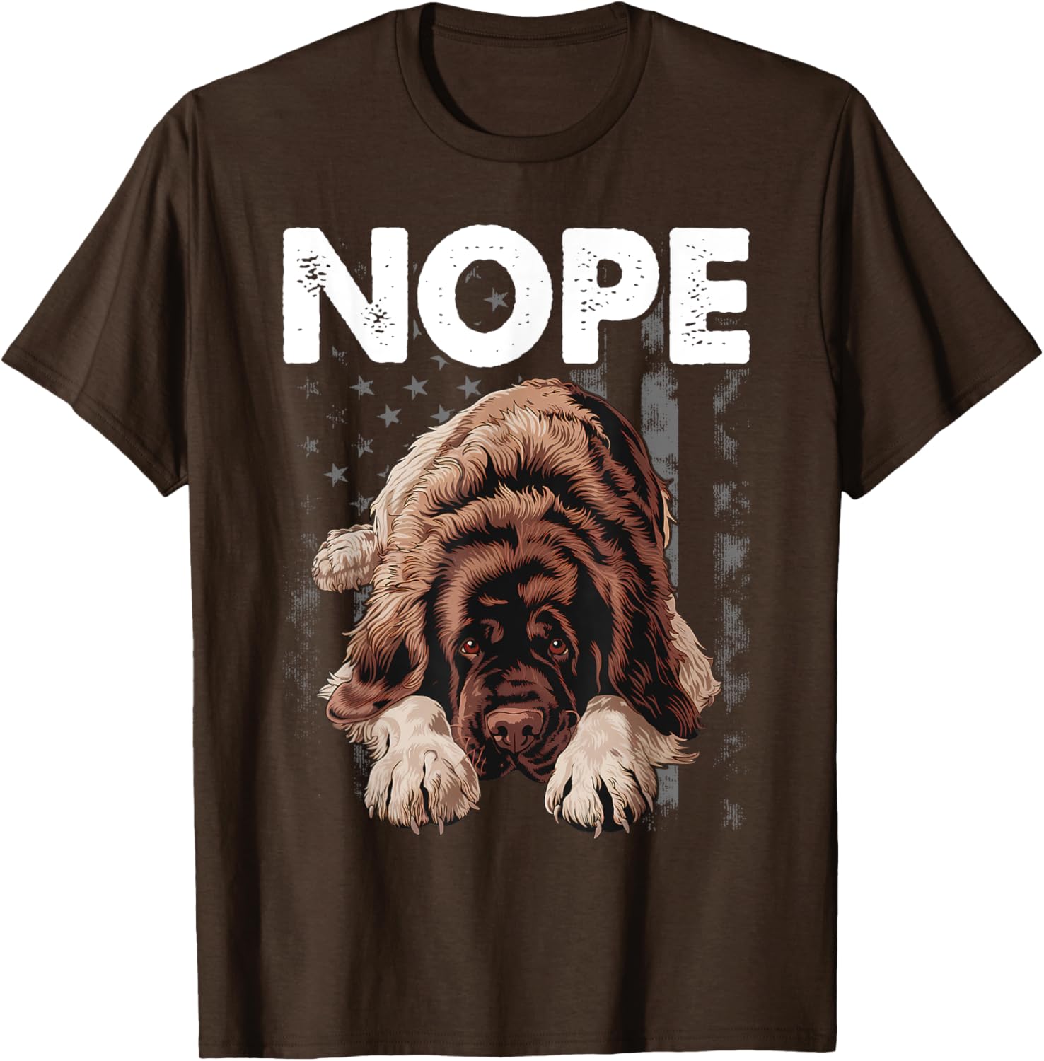 Funny Newfoundland NOPE Stubborn Newfie Dog Owners T-Shirt for Pets - 6