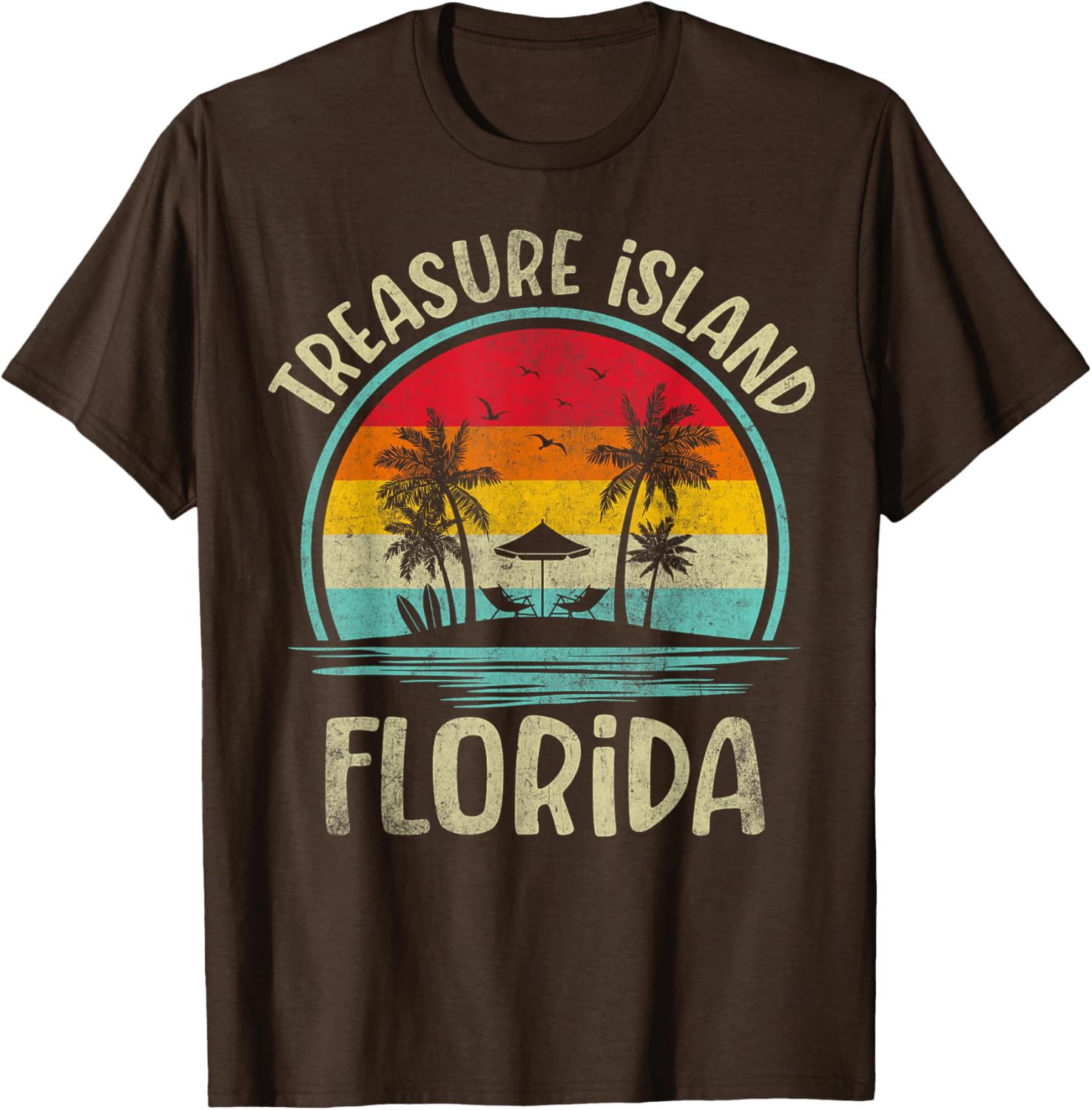 Treasure Island Florida Family Vacation Palm Tree T-Shirt for Summer Fun - 17
