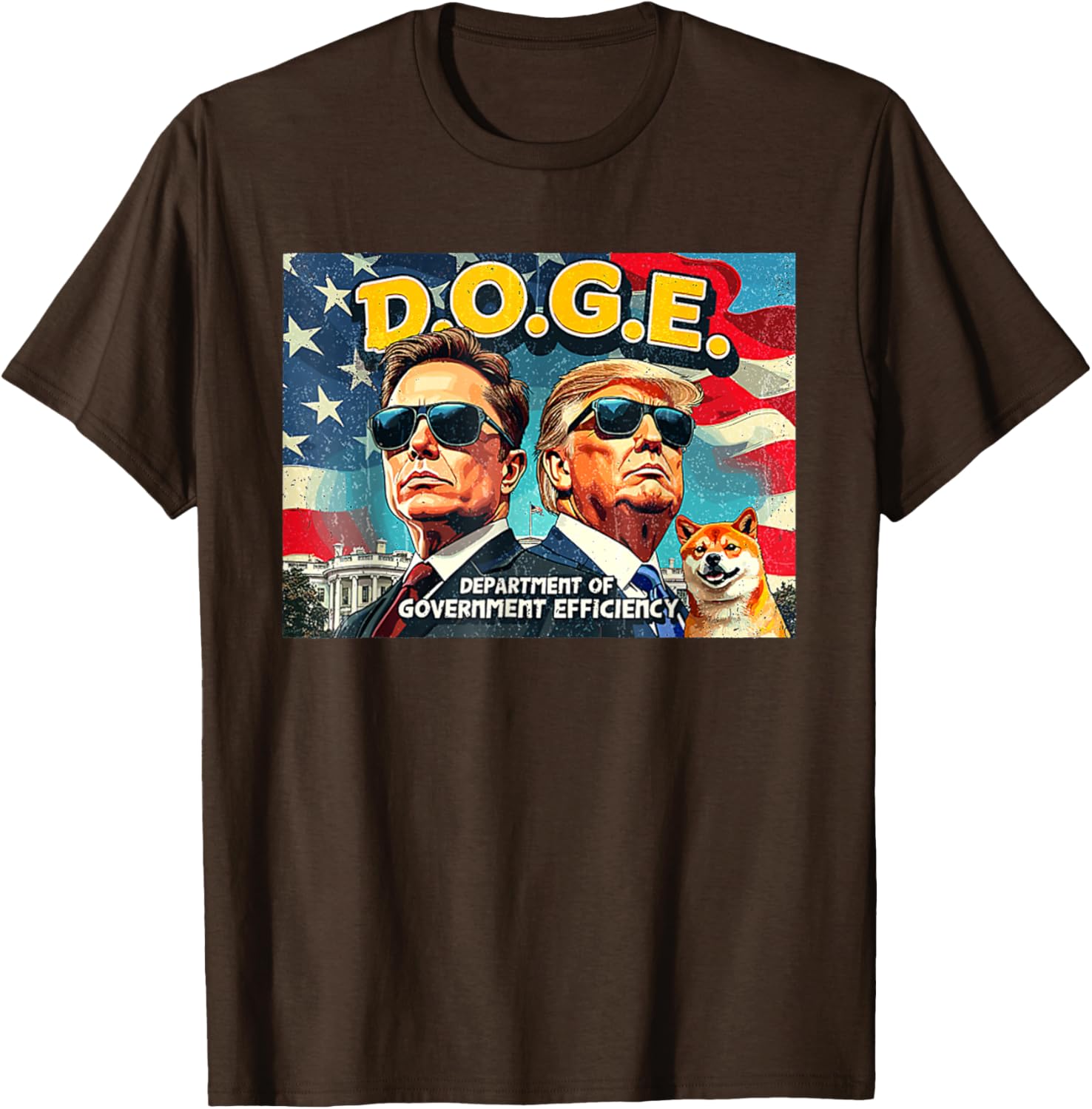 DOGE Department of Government Efficiency Trump 47th Anniversary T-Shirt - 6