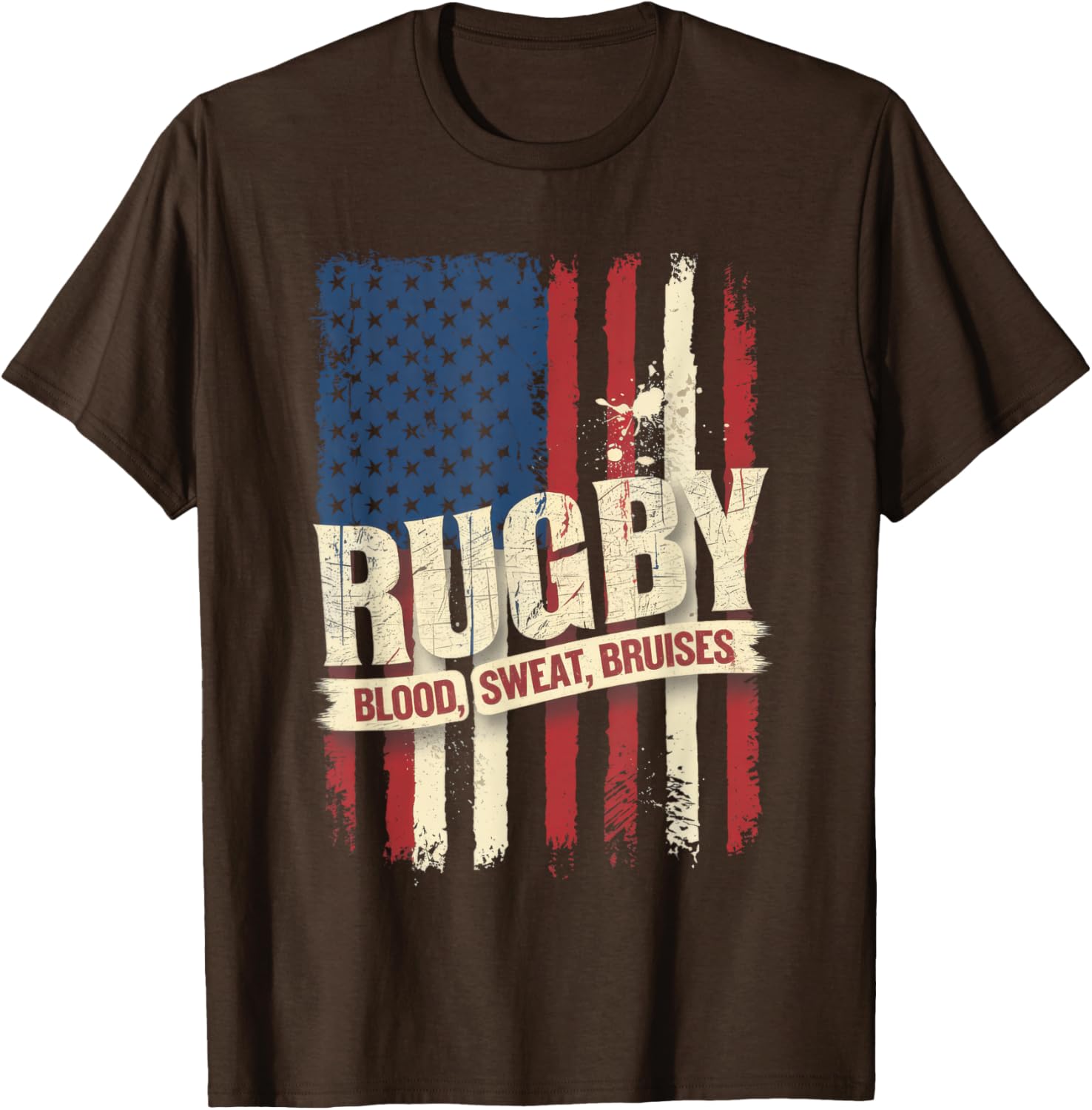 Rugby Blood Sweat Bruises T-Shirt for Passionate Rugby Fans - 1