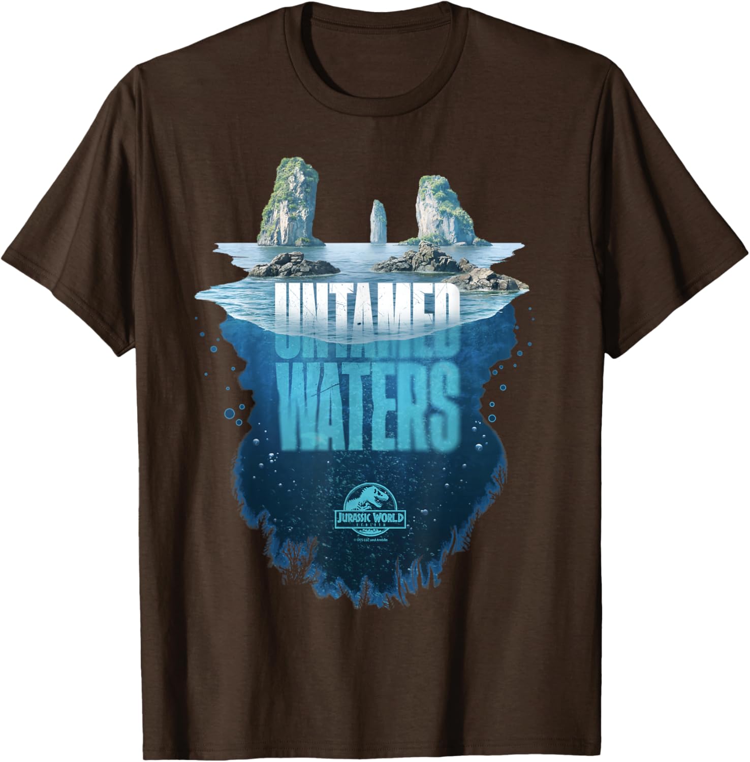 Jurassic World Rebirth Untamed Waters Island T-Shirt for Dino Fans - 16
