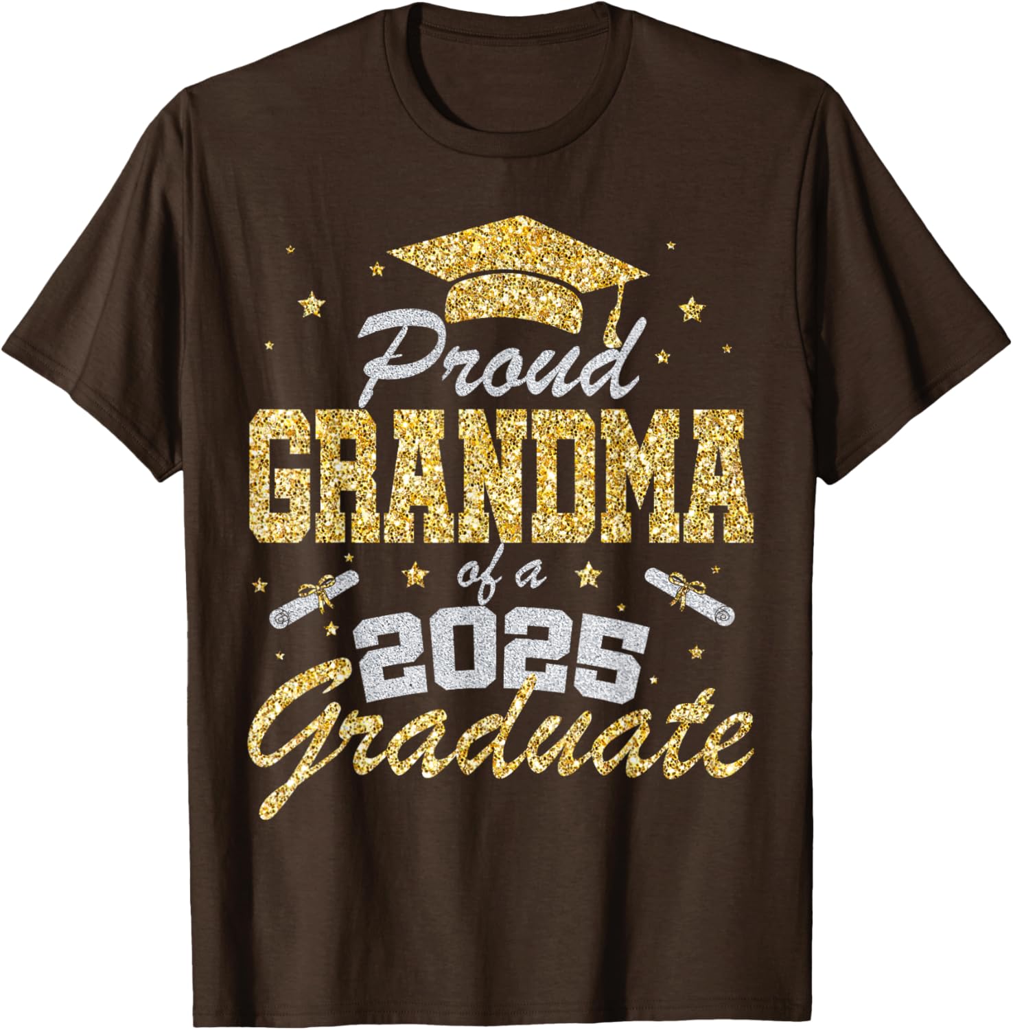 Proud Grandma of 2025 Graduate T-Shirt for Celebrating Senior Year - 13