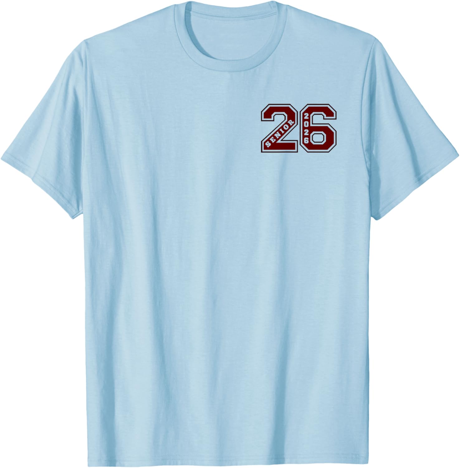 Maroon Senior Class 2026 T-Shirt - Elite Wear for Graduates - 1