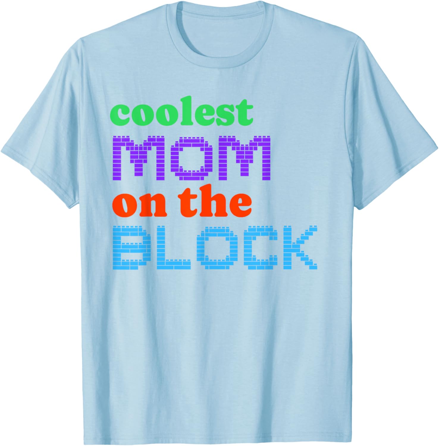 Mom Block Building Matching Brick Builder T-Shirt for Women - 10