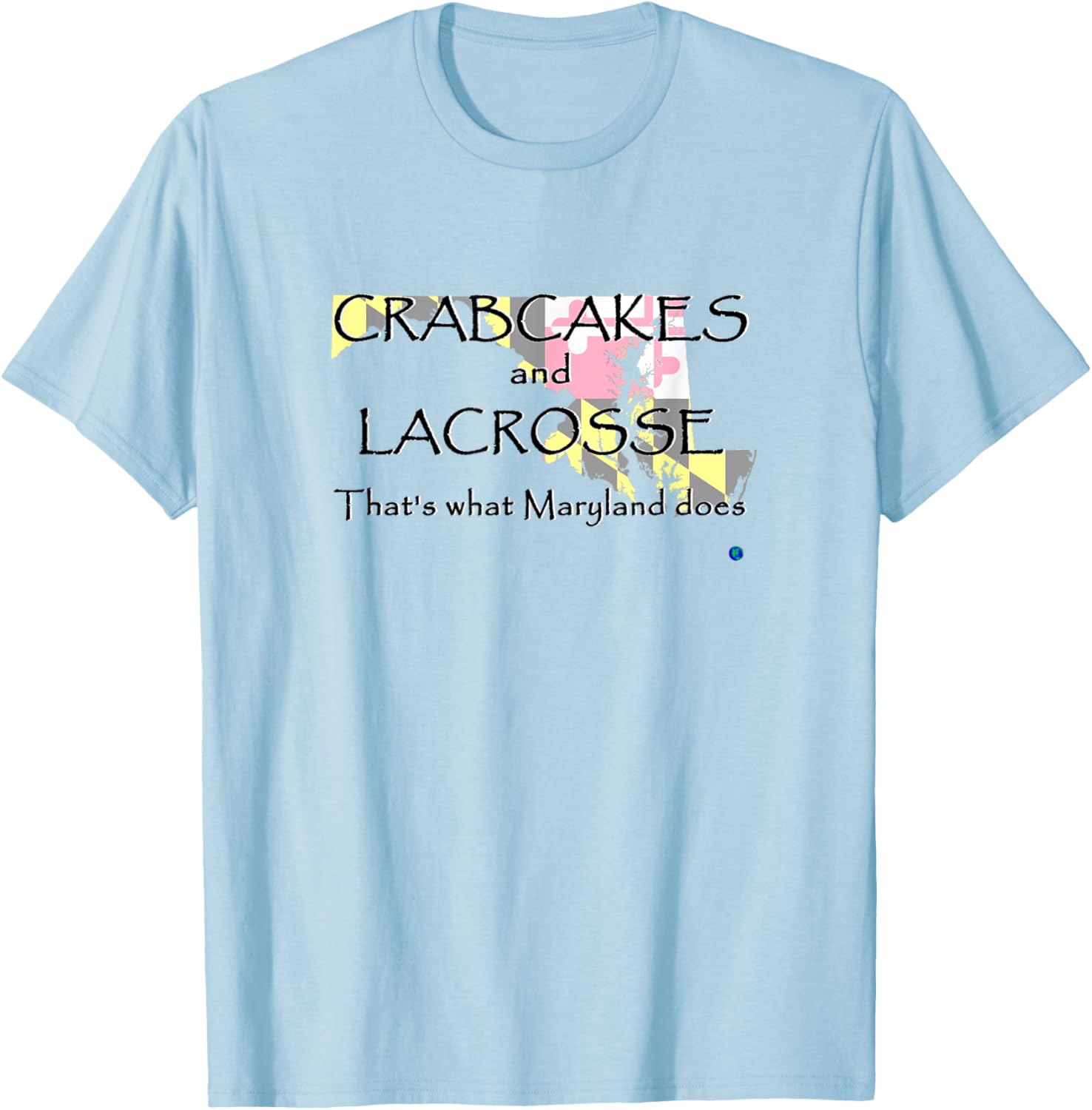 Maryland Crabcakes and Lacrosse T-Shirt Fun Apparel for Sports Fans - 15
