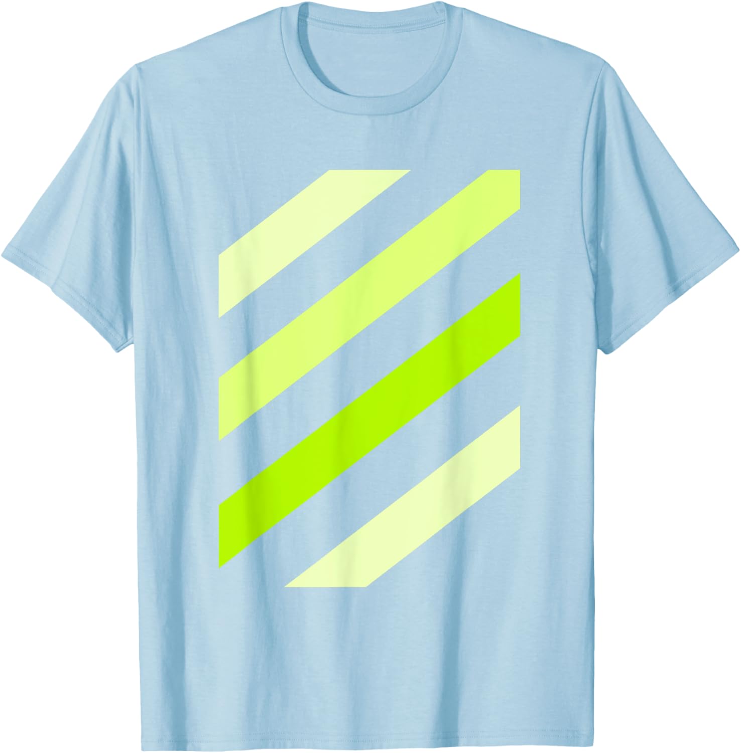 Stylish Green Stripe Graphic T-Shirt for Trendy Casual Wear - 7