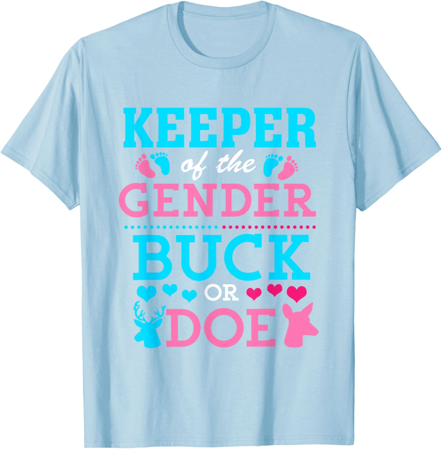 Funny Buck or Doe Gender Reveal T-Shirt for Baby Shower Celebrations - 16