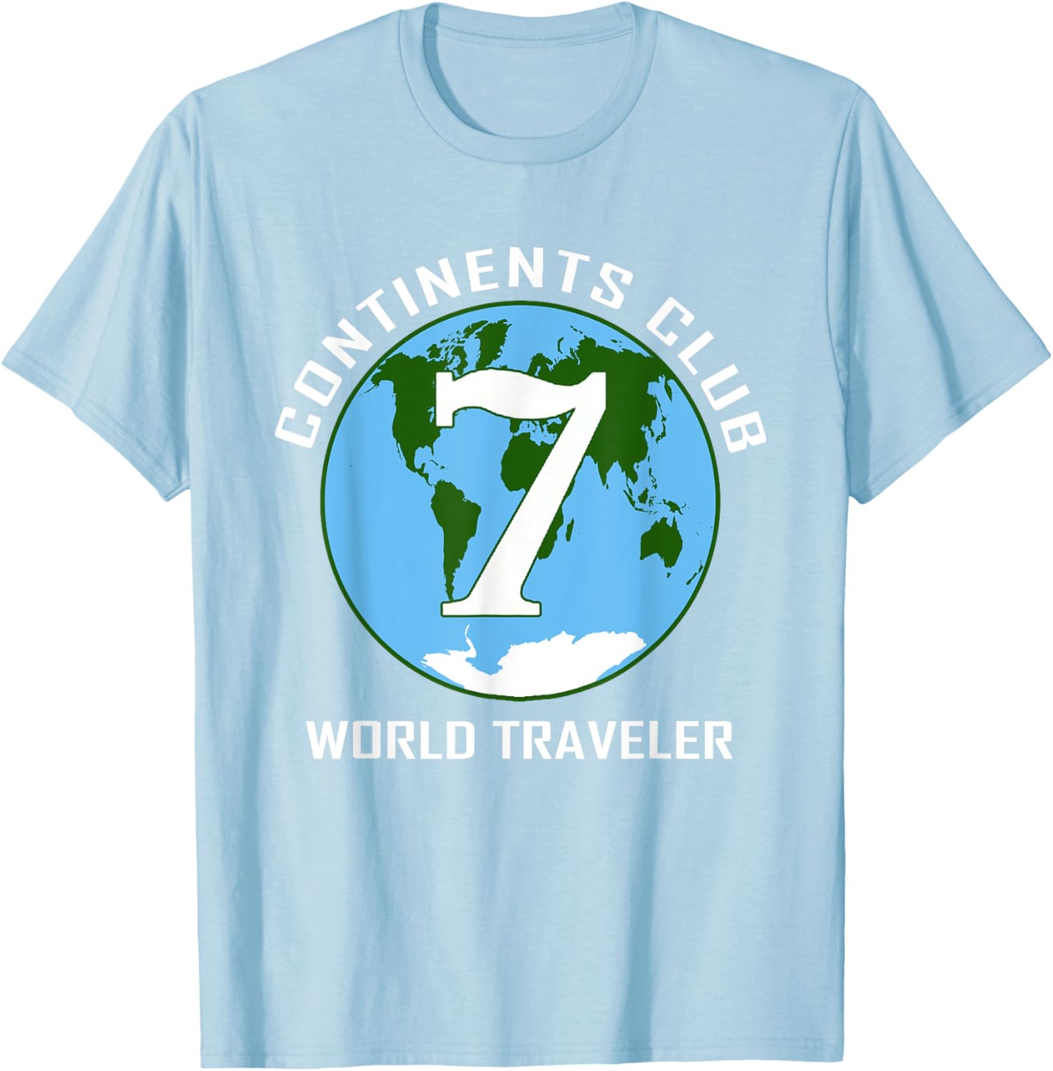 7 Continents World Traveler Club Double-Sided T-Shirt for Adventurers - 18