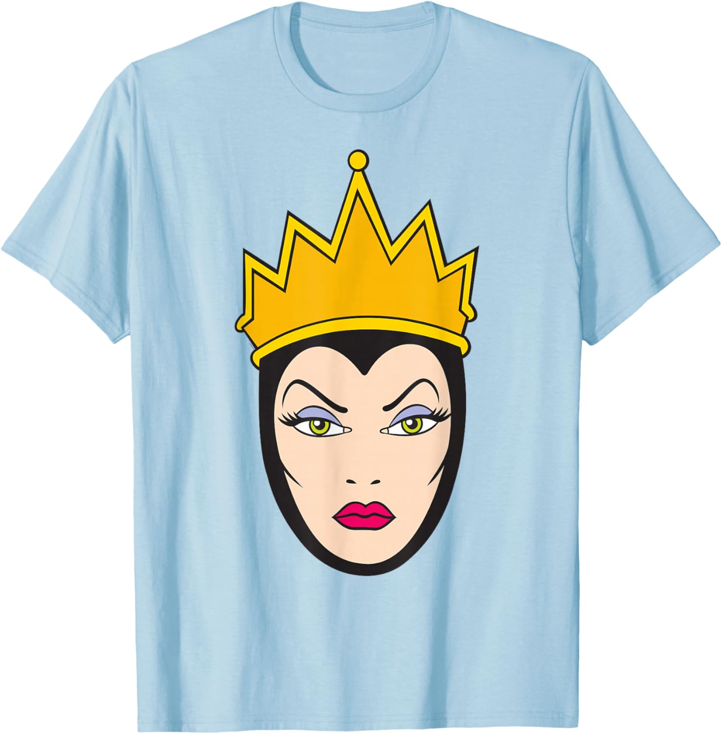Disney Villains Evil Queen Big Face T-Shirt for Snow White Fans - 20