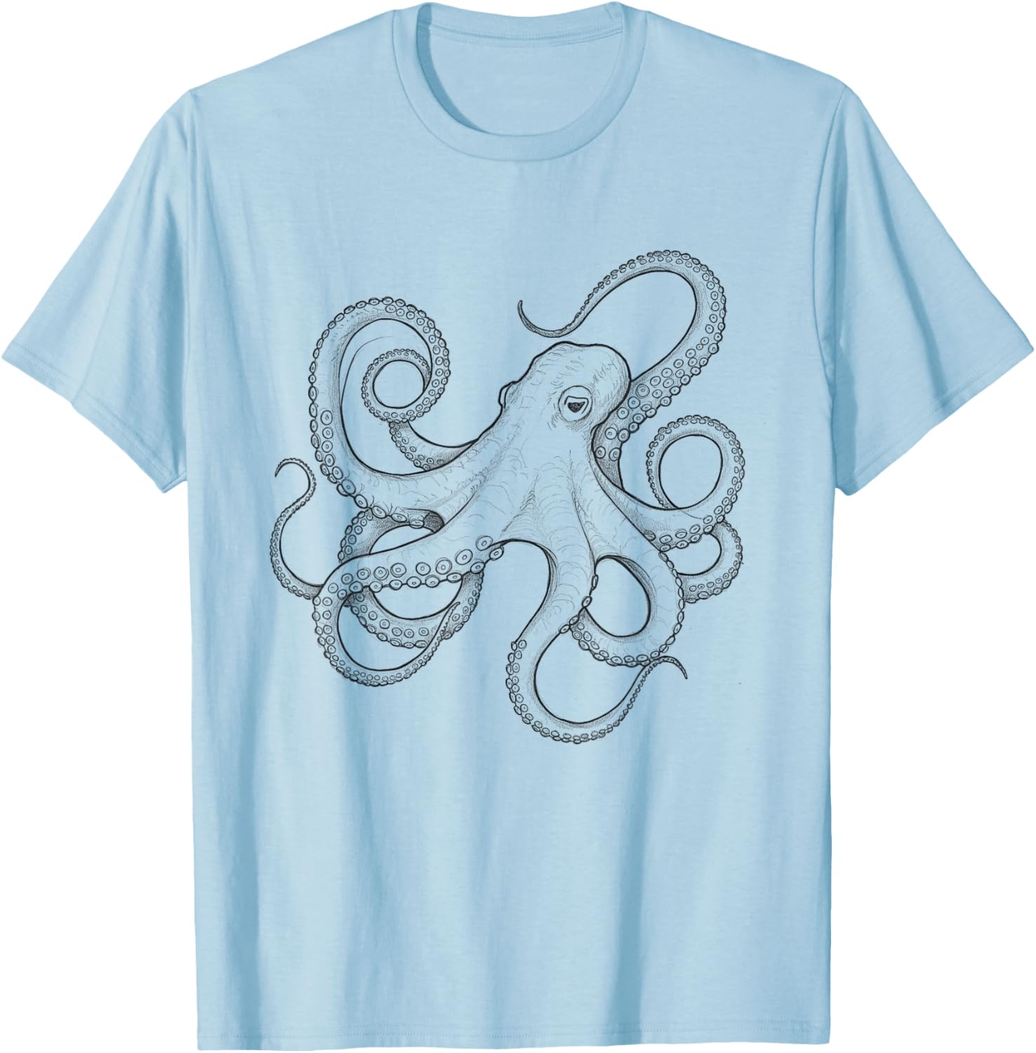 Octopus Sketch Design Idea T-Shirt for Unique Style and Fun Fashion - 10