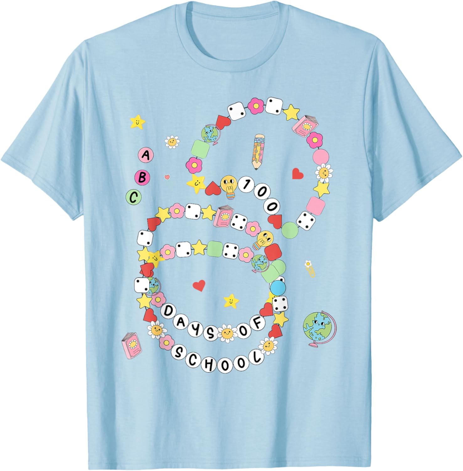 100 Days of School Bracelet and T-Shirt for Kids - Fun 100th Day Celebration - 8