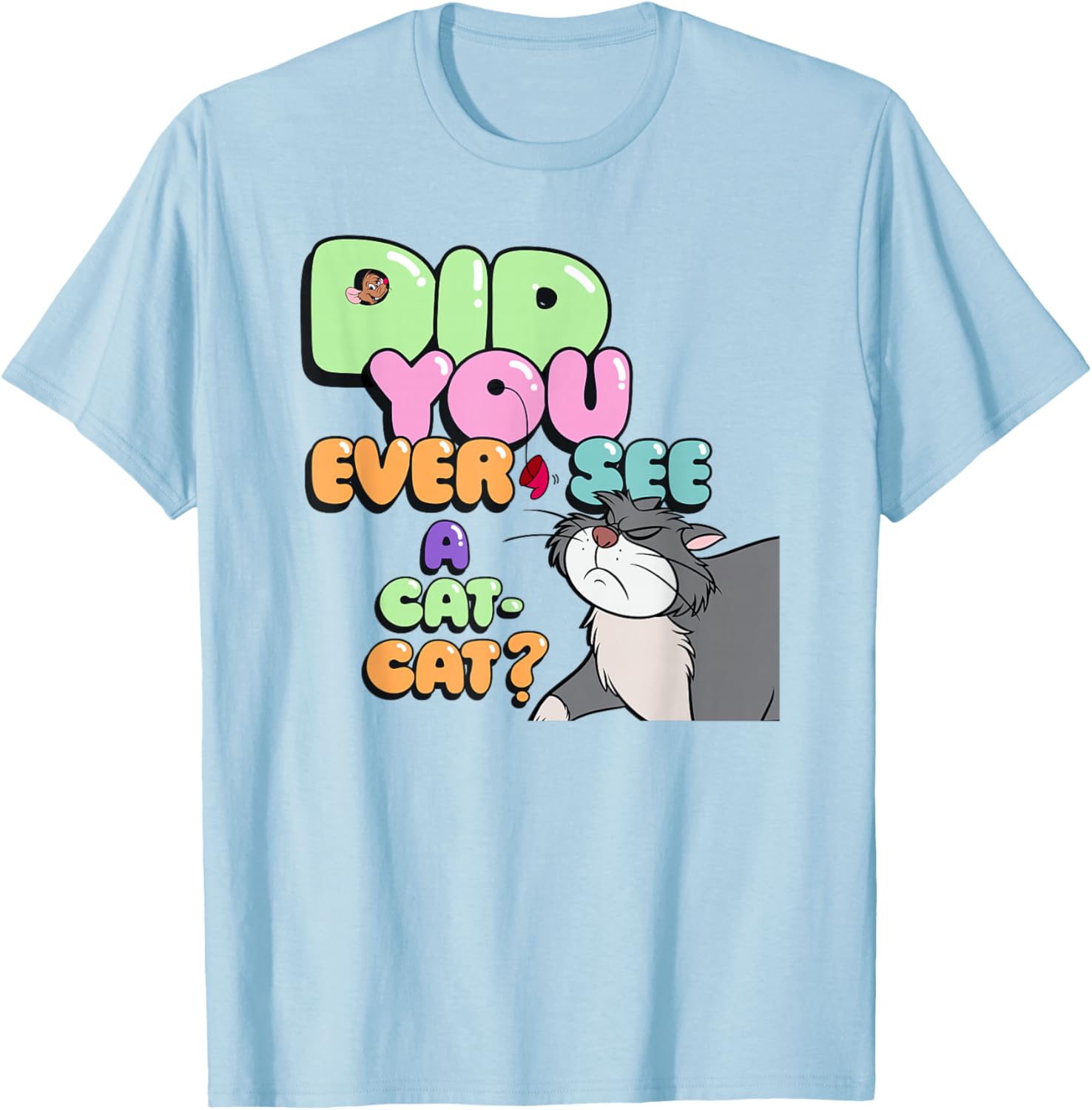 Disney Cinderella Lucifer Cat Logo T-Shirt for Stylish Fans - 5