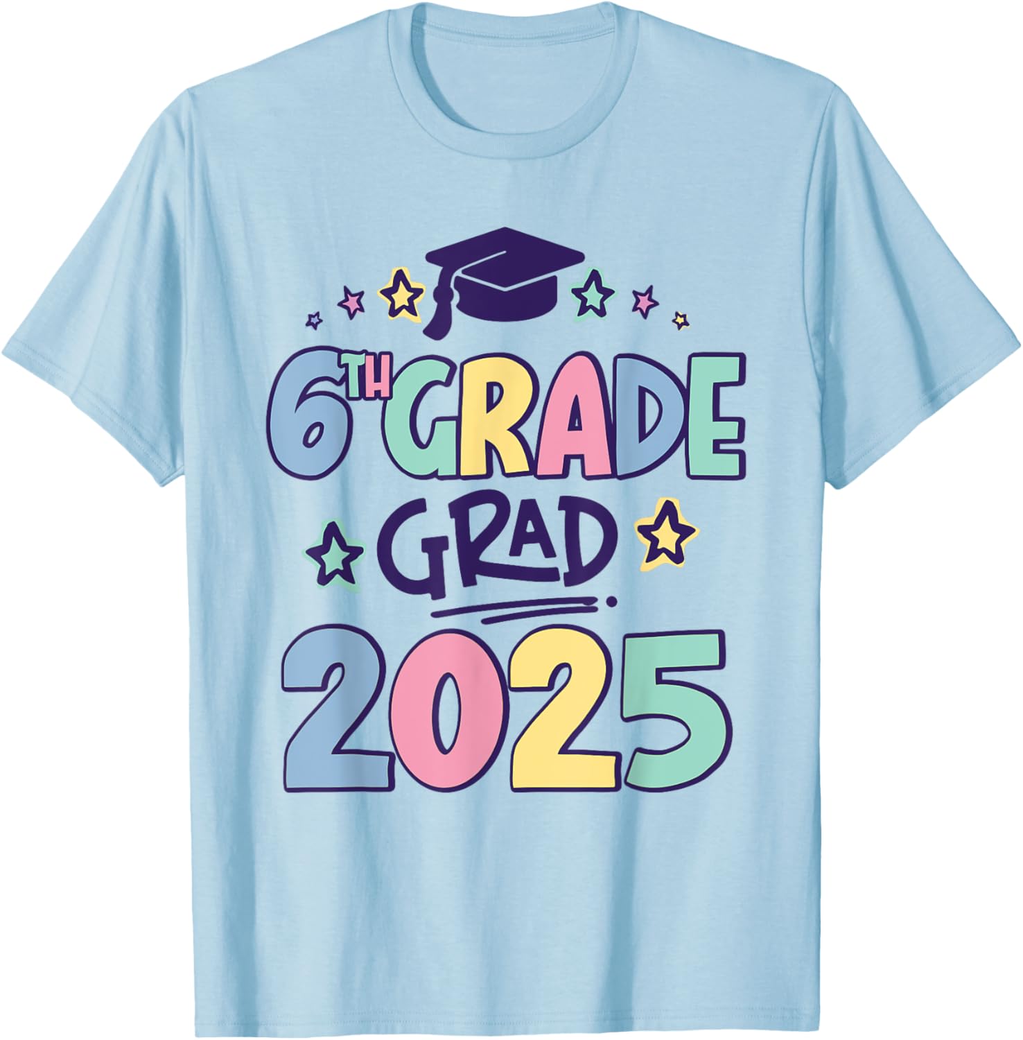 Sixth Grade 2025 Grad T-Shirt for Proud Elementary School Graduates - 9