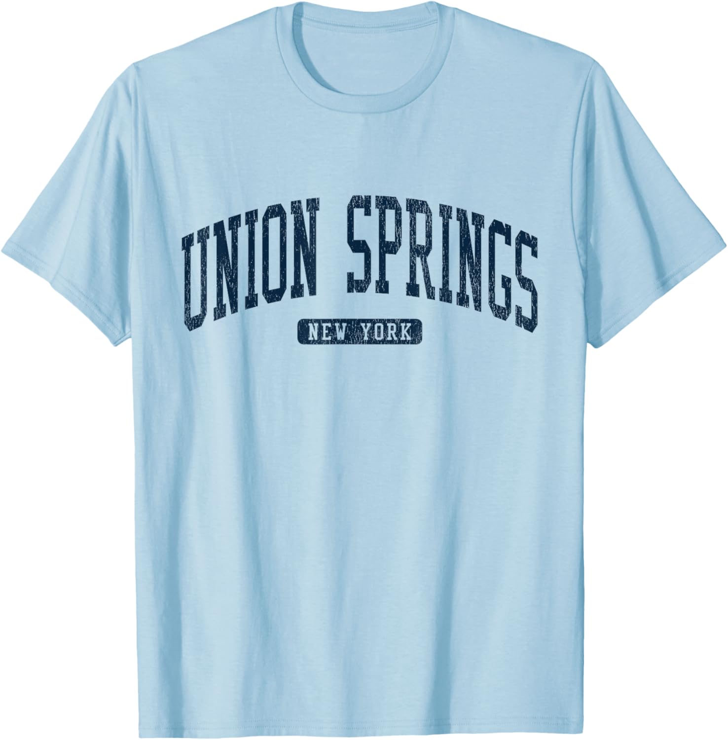 Union Springs NY College Style Blue T-Shirt for Comfortable Casual Wear - 2