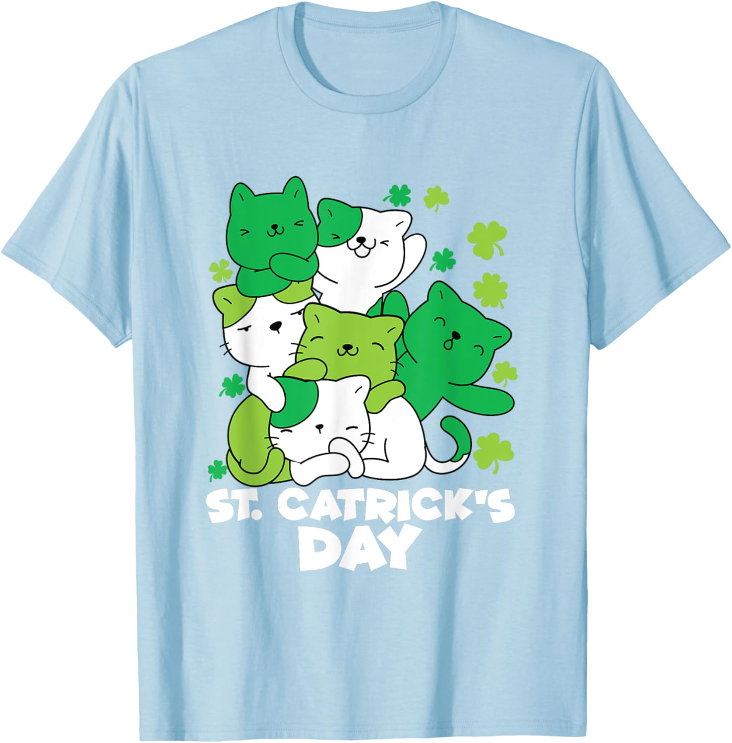 Cute Cat St. Patrick's Day Leprechaun T-Shirt for Festive Fun - 13