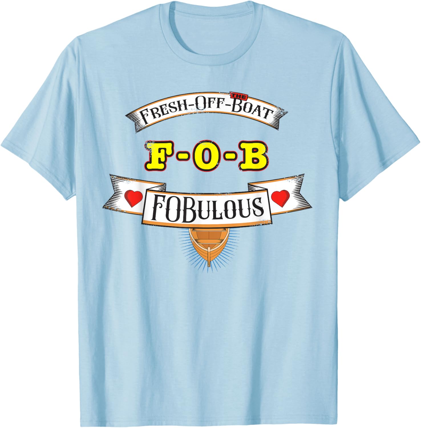 Funny Vintage Fresh Off the Boat Graphic T-Shirt for Unique Style - 4