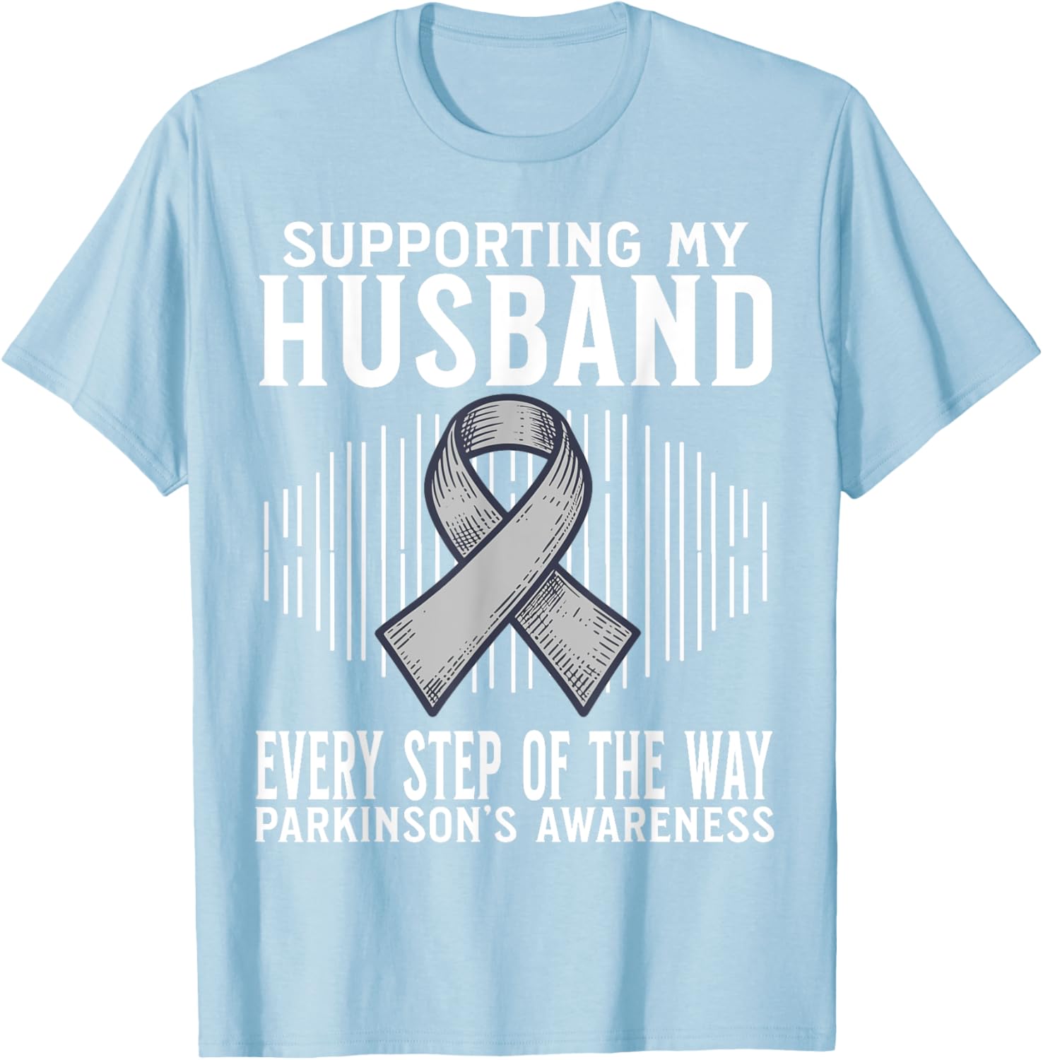 Support My Husband Parkinson's Disease Awareness T-Shirt Gift - 28