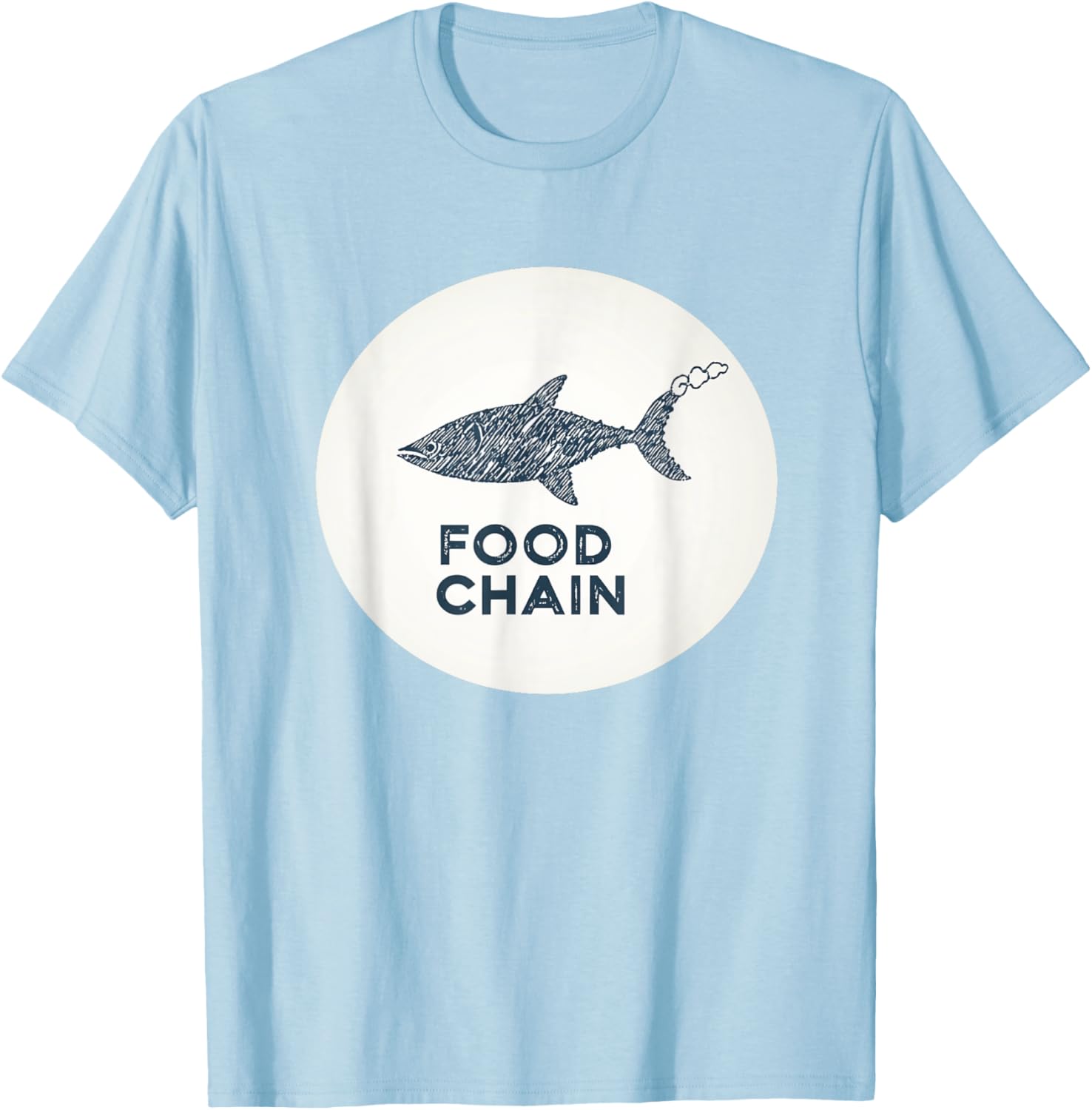 Fun Food Chain T-Shirt with Colorful Fish Costume for Kids - 4