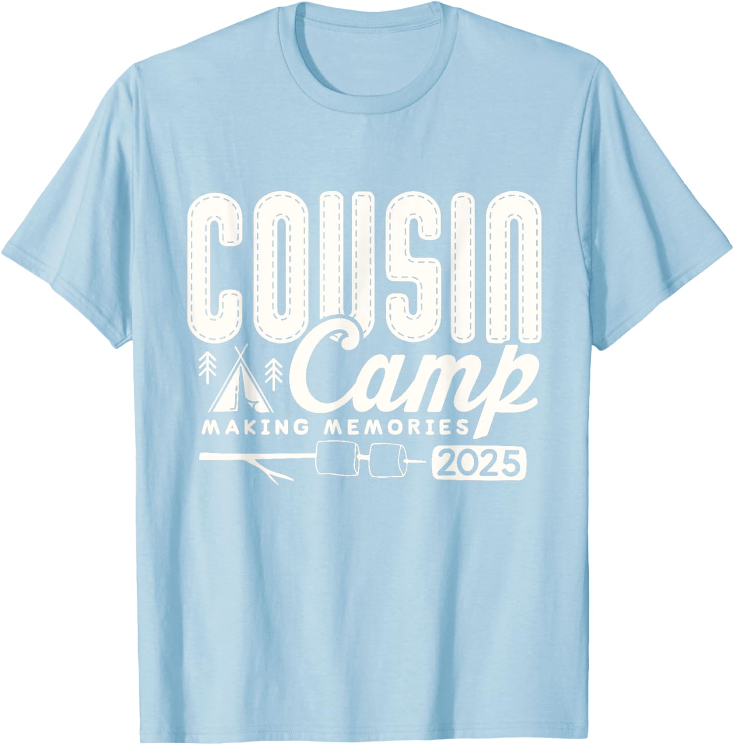Cousin Camp Crew 2025 Family Vacation T-Shirt for Fun Summer Memories - 4