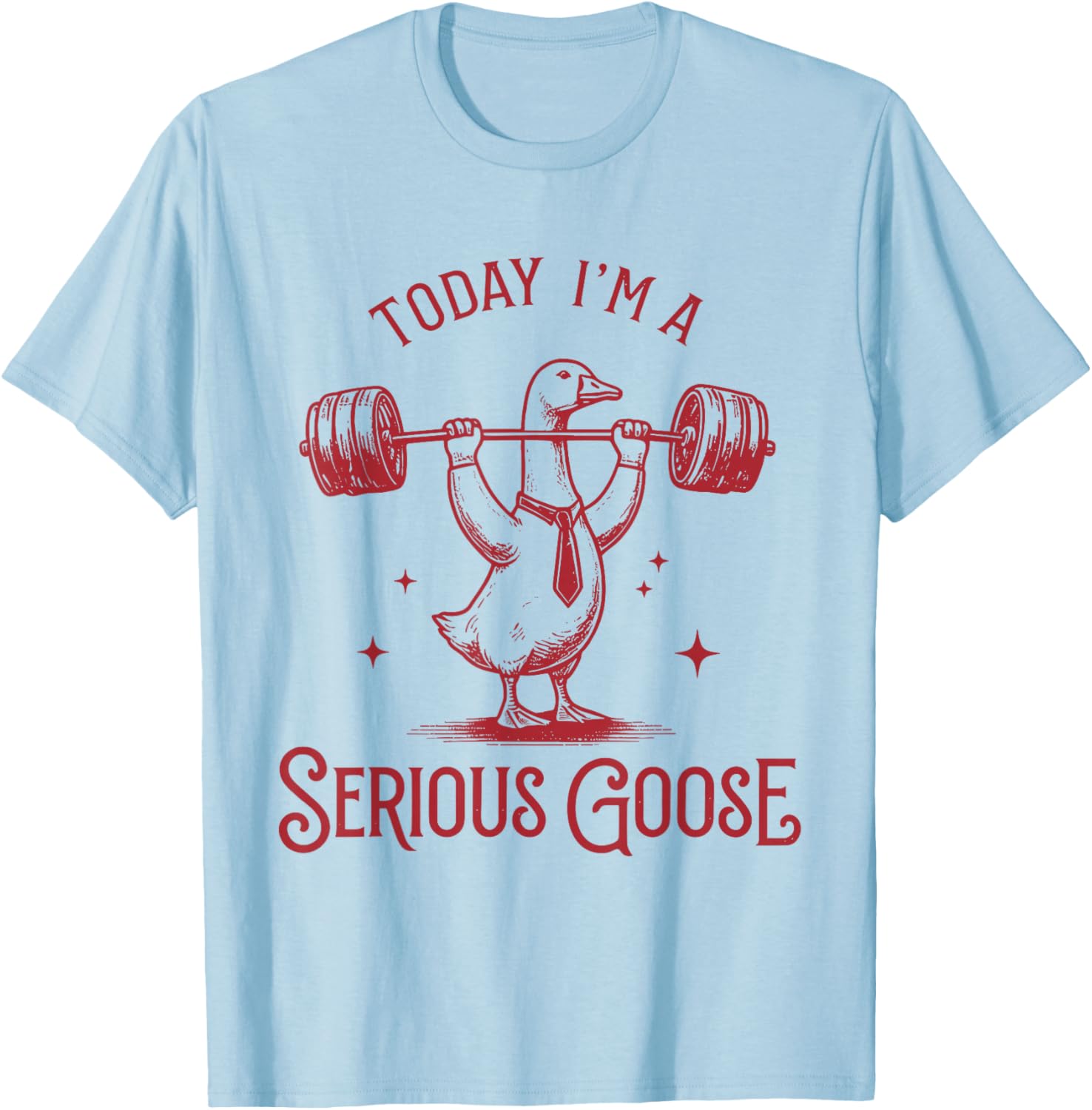 Funny Goose Lifting Weights T-Shirt for Gym Fitness Enthusiasts - 4