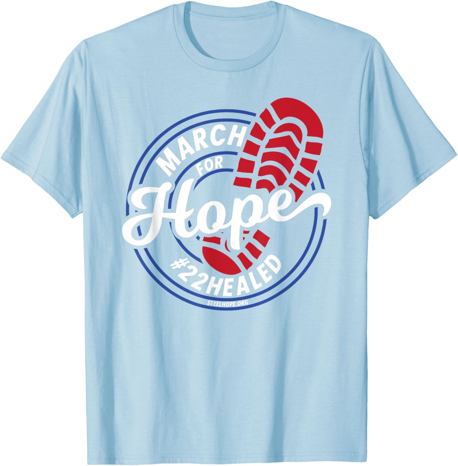 March for Hope Steel Hope T-Shirt - Hopeful Design for Every Occasion - 3