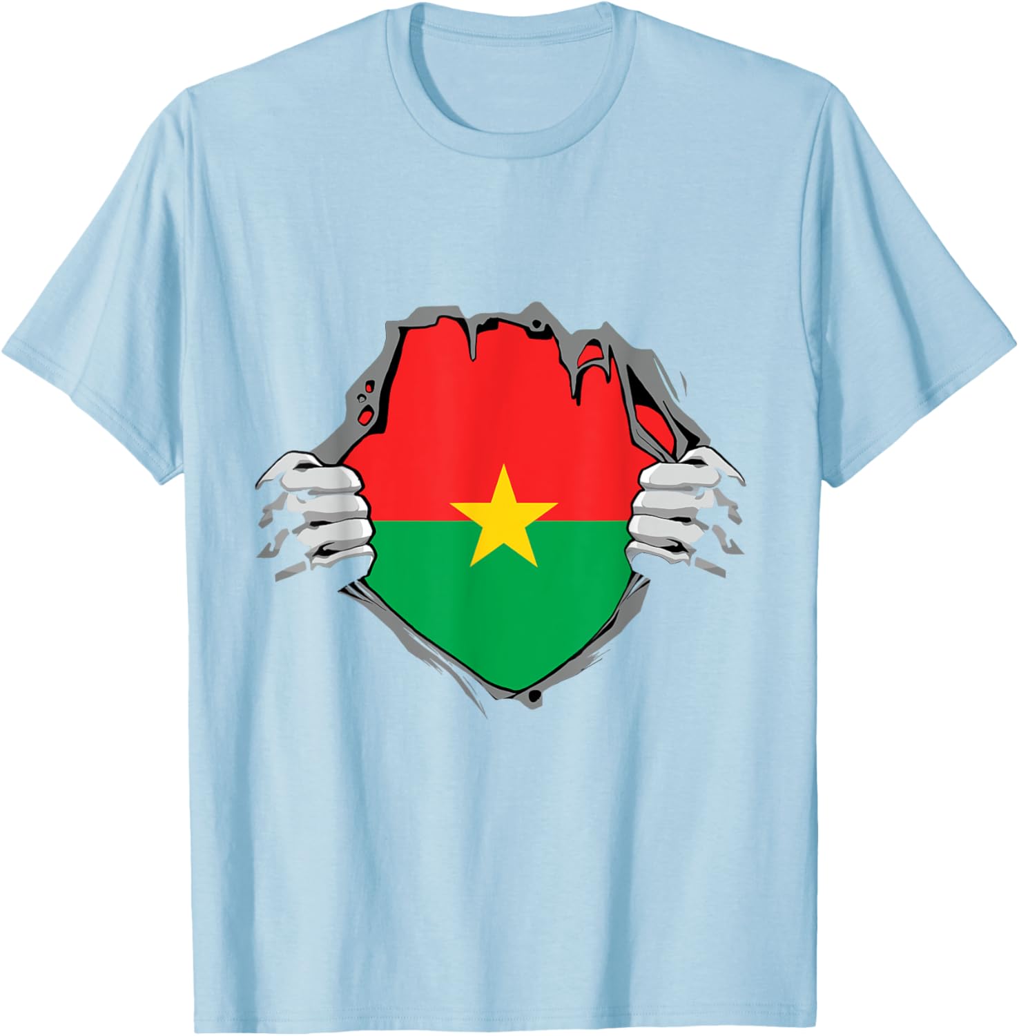 Burkina Faso Heartbeat EKG Pulse T-Shirt for Proud Burkina Fasoans - 27