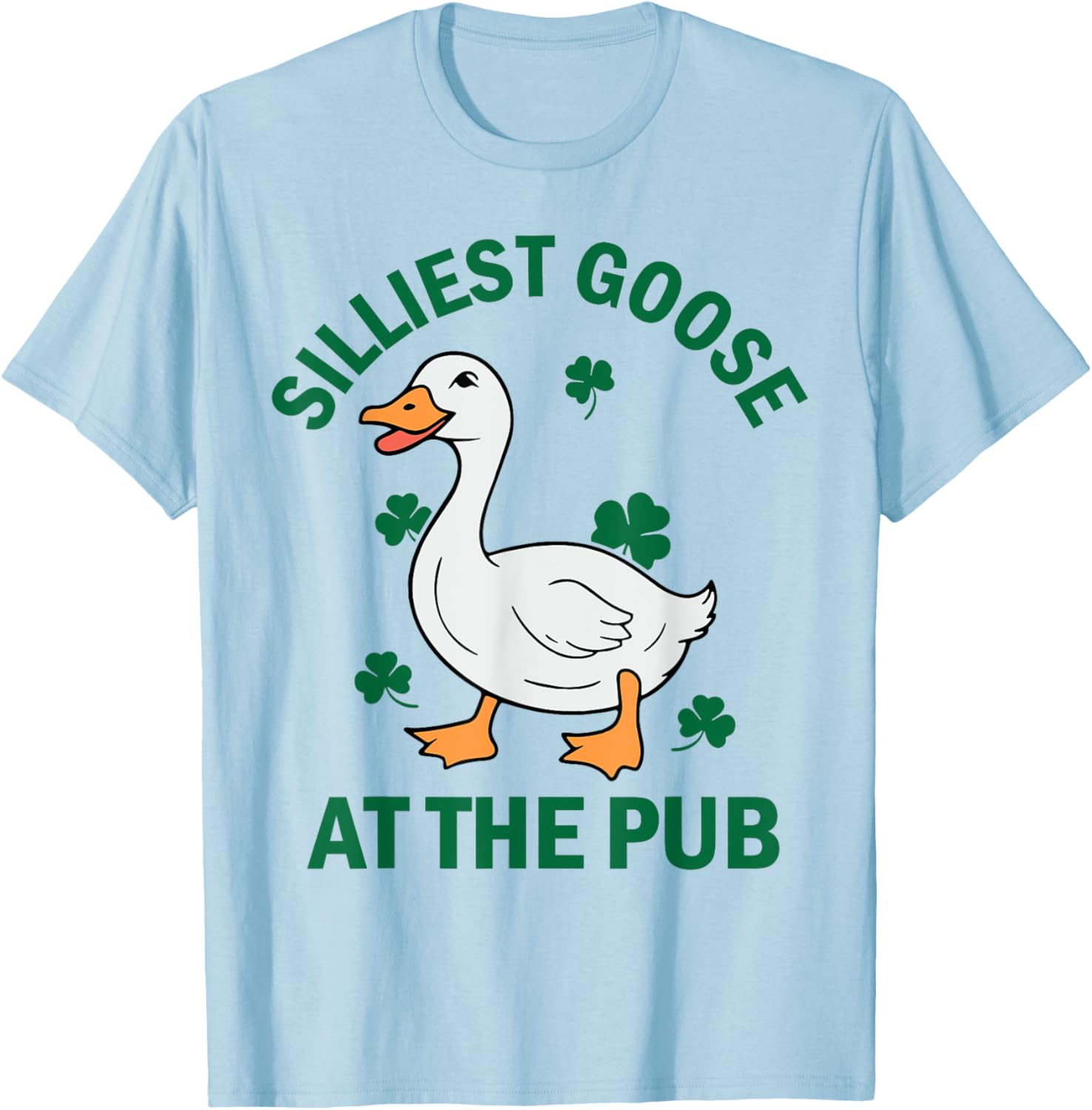 Groovy Silliest Goose St Patricks Day T-Shirt for Men and Women - 2