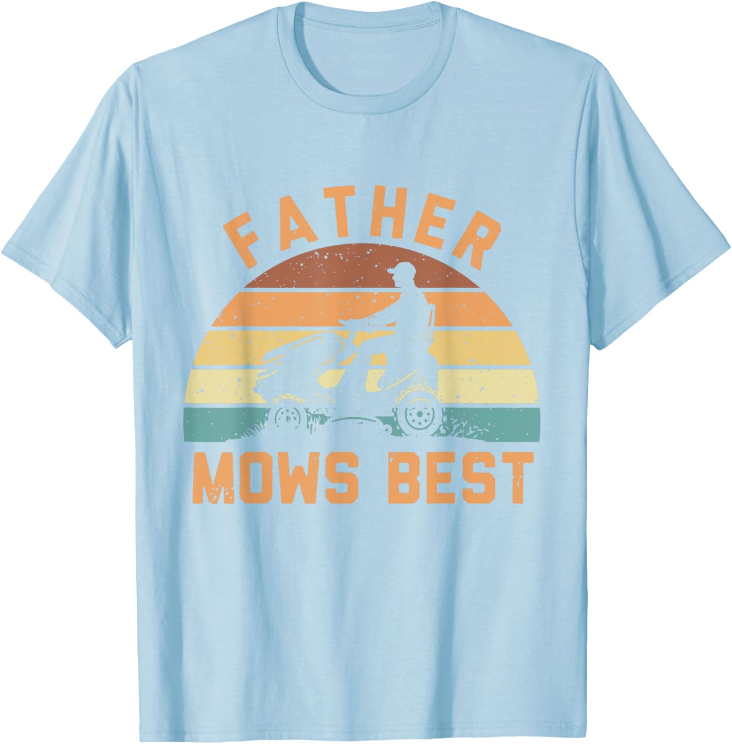 Father Mows Best Funny Retro Dad T-Shirt for Mowing Enthusiasts - 24